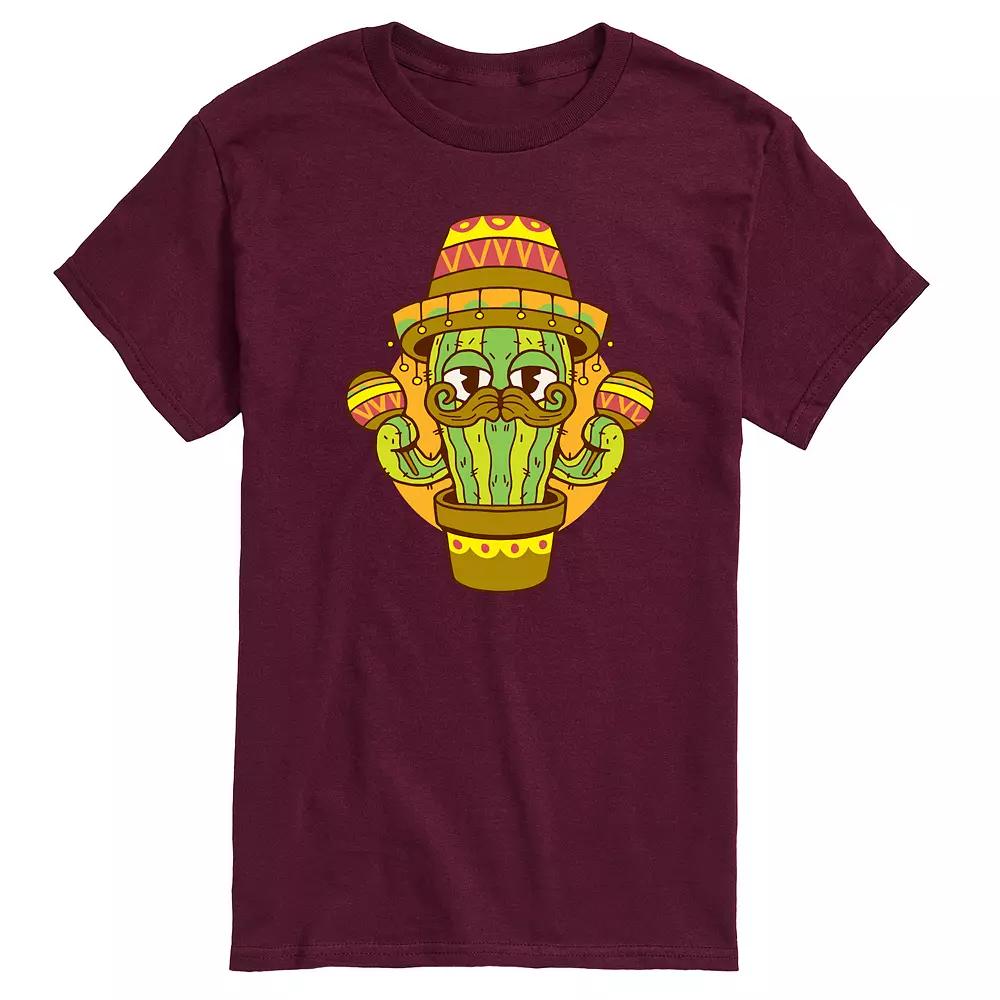 Men's Cactus Sombrero Graphic Tee,  Product Image