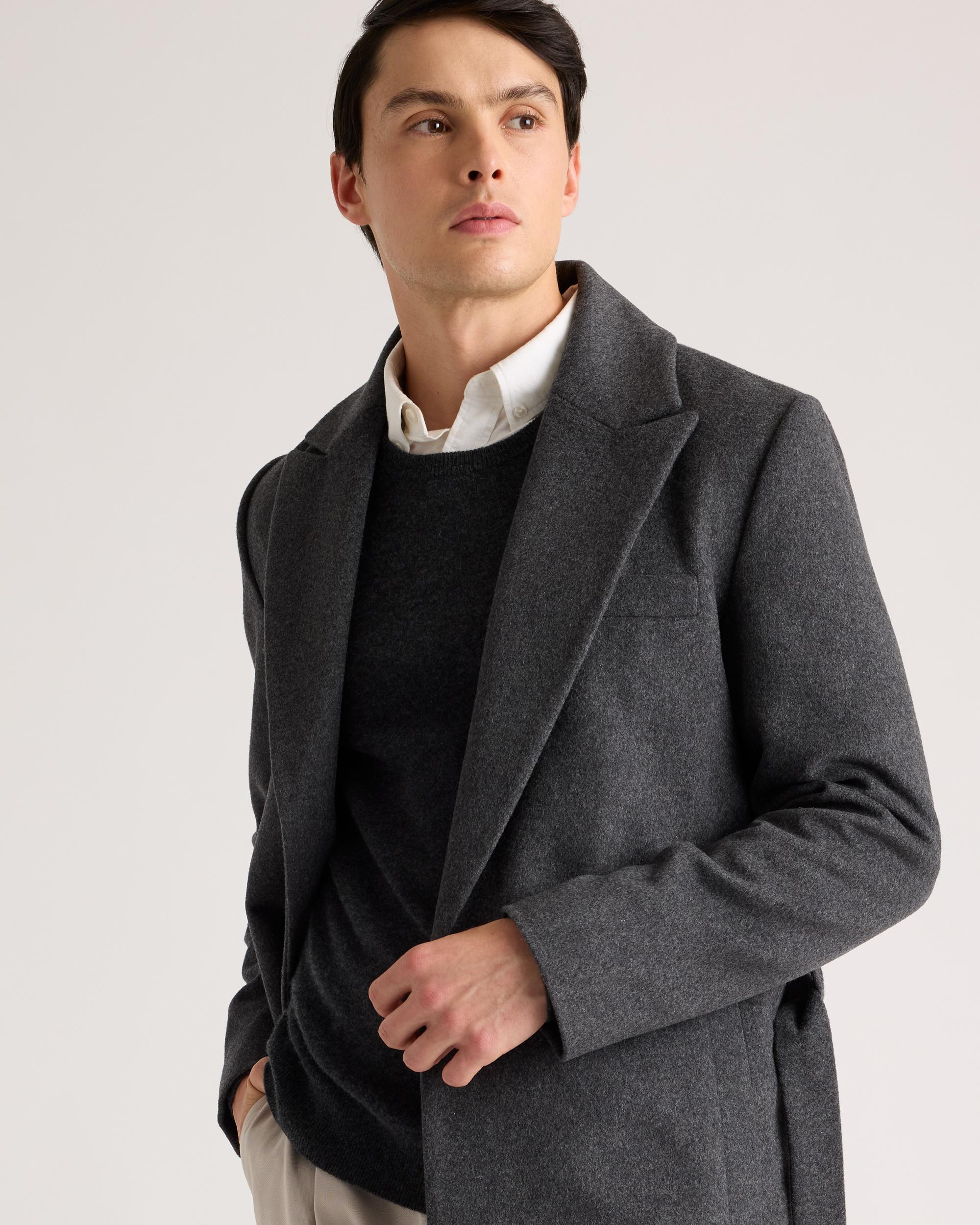 Quince | Men's Italian Wool Belted Overcoat Size XL, Wool/Nylon Product Image