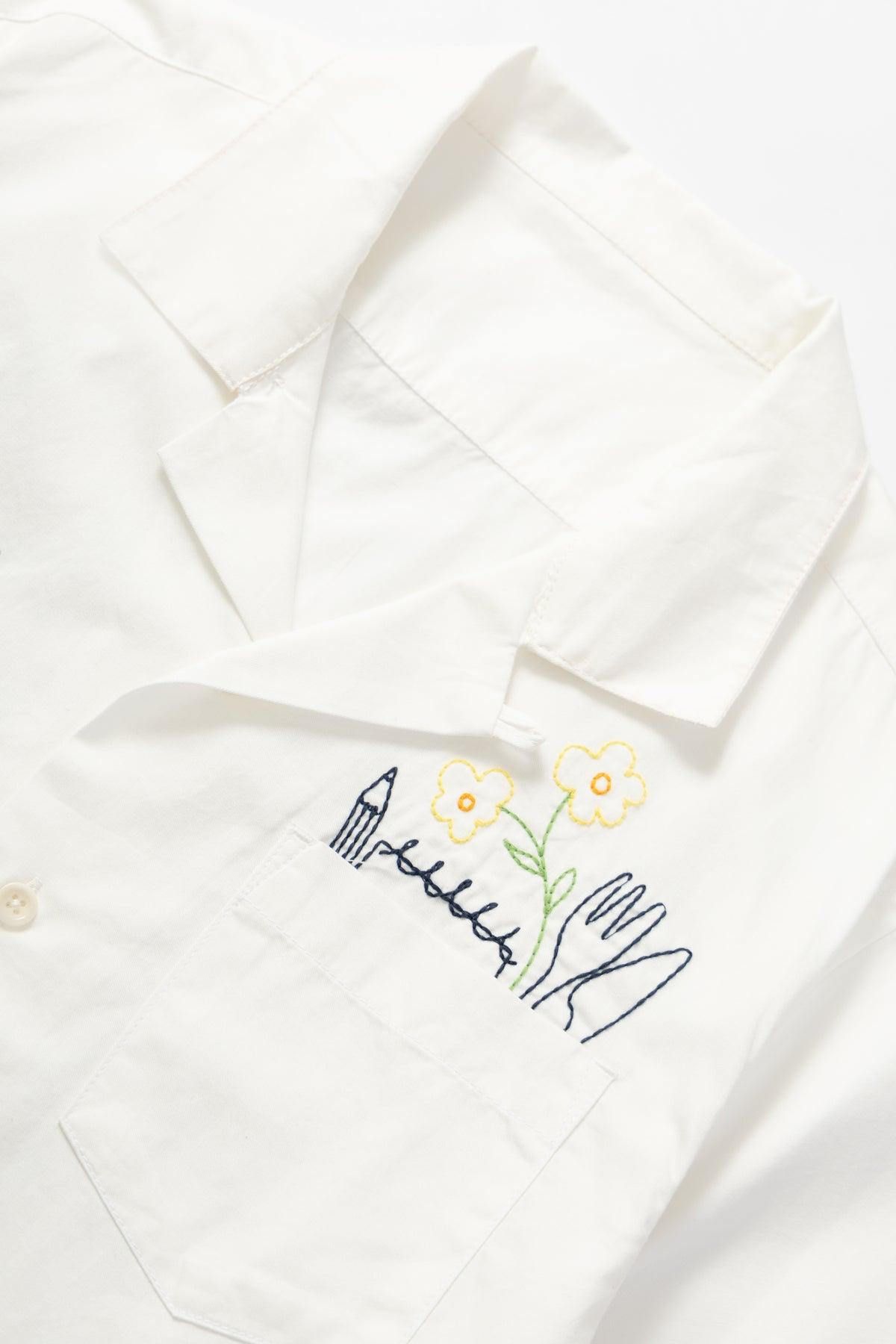 Service Works - Light Twill Necessities Short Sleeve Shirt - Off White Product Image