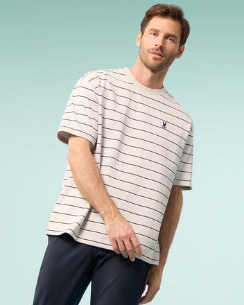 MENS ALTON STRIPE OVERSIZED TEE - B6U409C200 Product Image