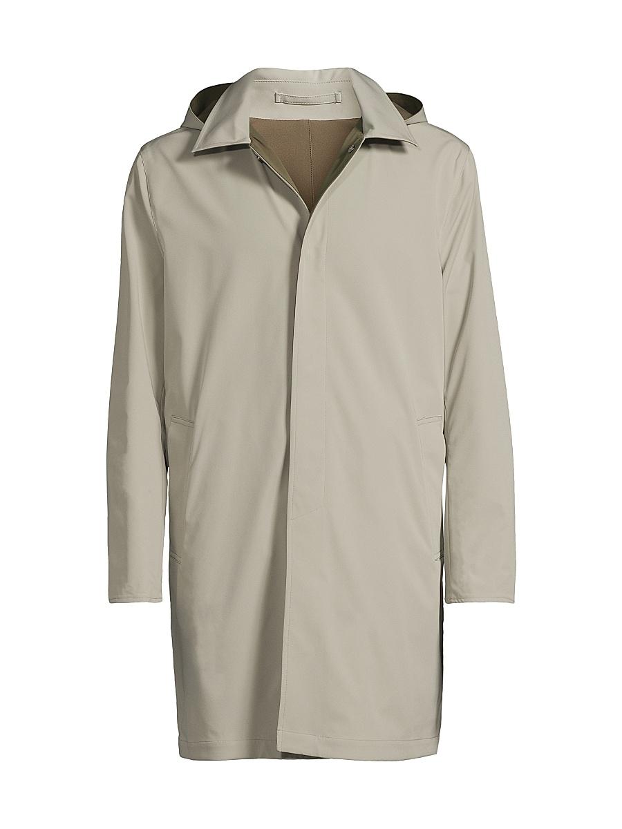 Mens Reversible Stretch Nylon Hooded Jacket Product Image