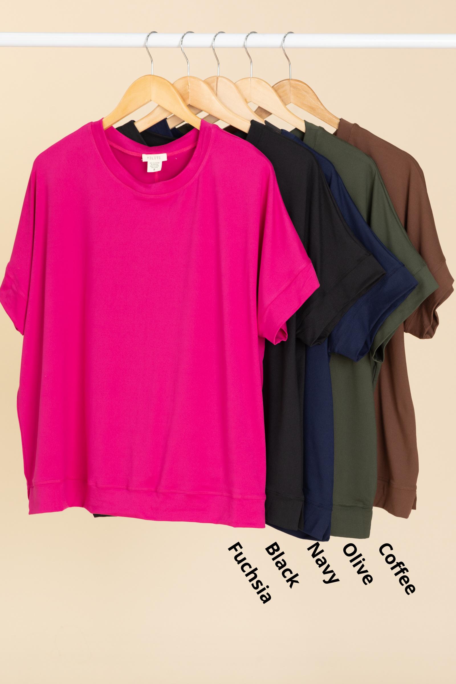Ultracozy Short Sleeve Crewneck Knit Top Product Image