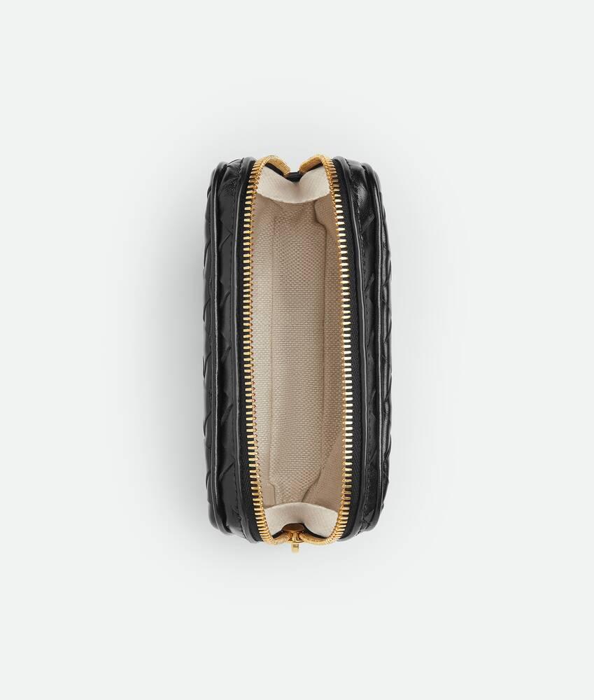 Women's Intrecciato Teen Pouch in Black Product Image