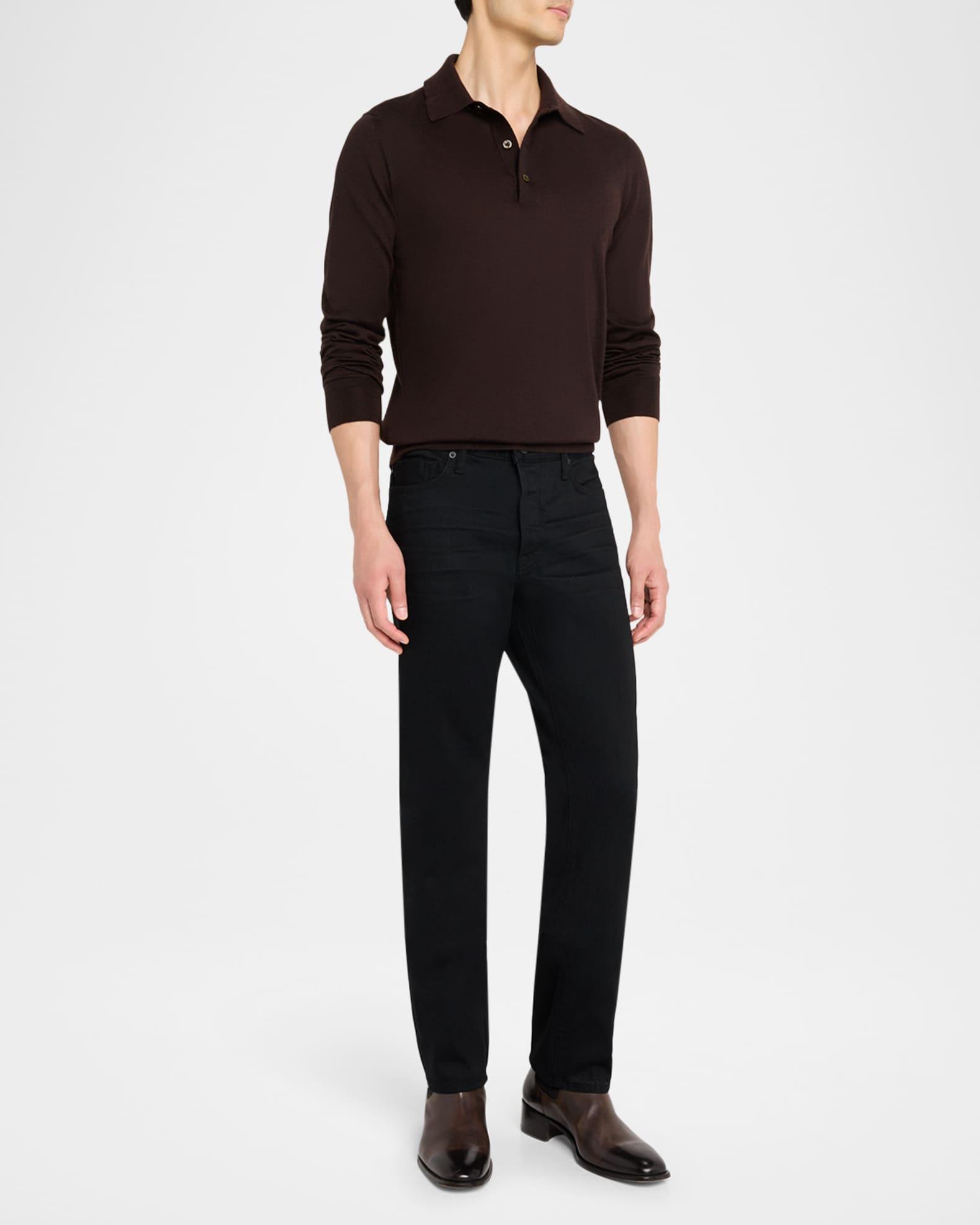 Men's Stretch Denim Straight-Fit Jeans Product Image