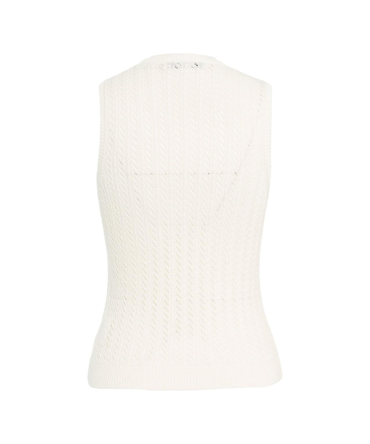 Open knit tank top Product Image