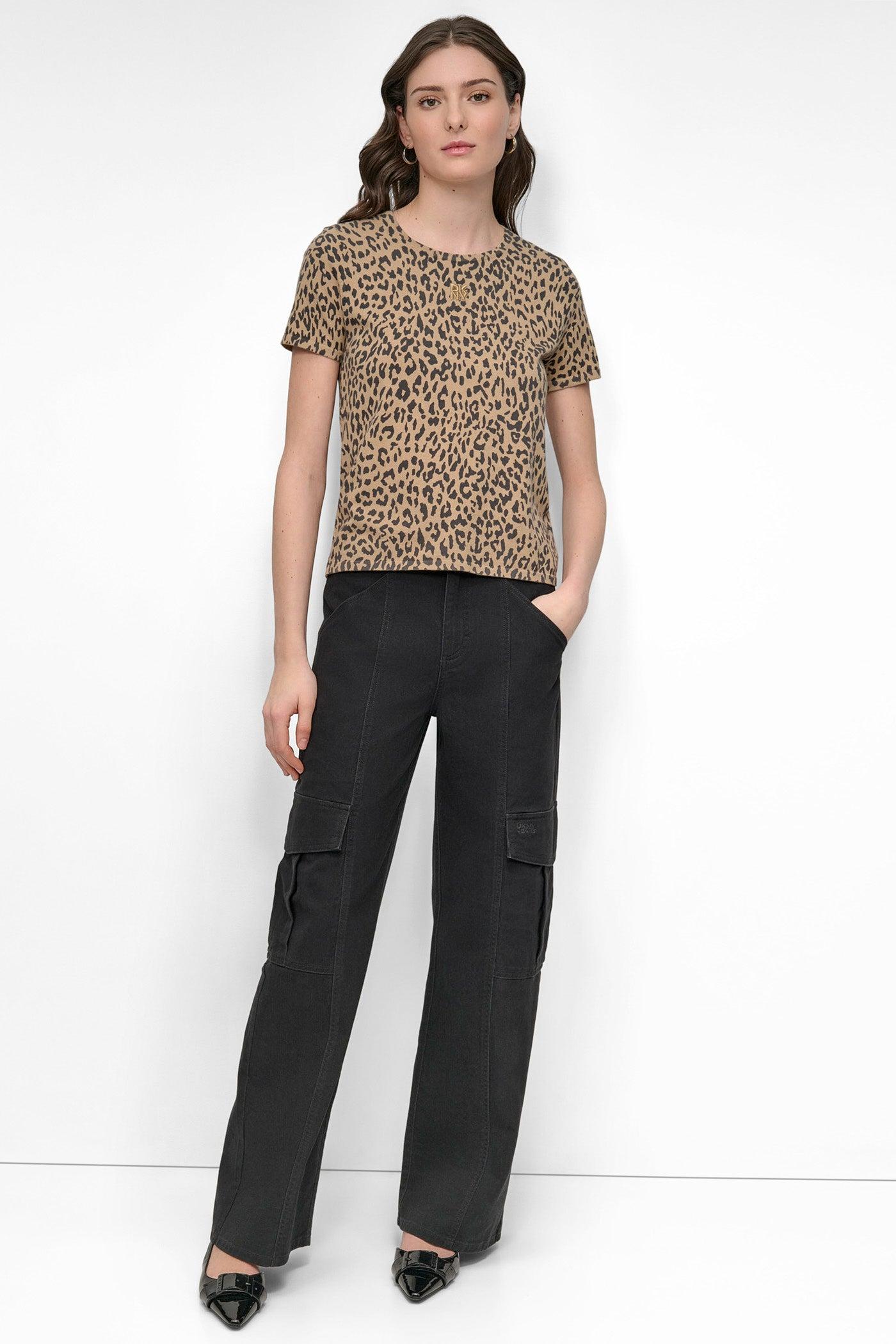 CHEETAH PRINT SWEATER TEE Product Image