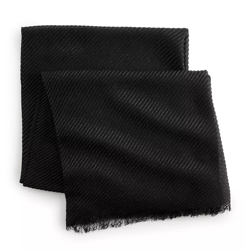 Women's Nine West Pleated Wrap with Shine, Grey Wash Product Image