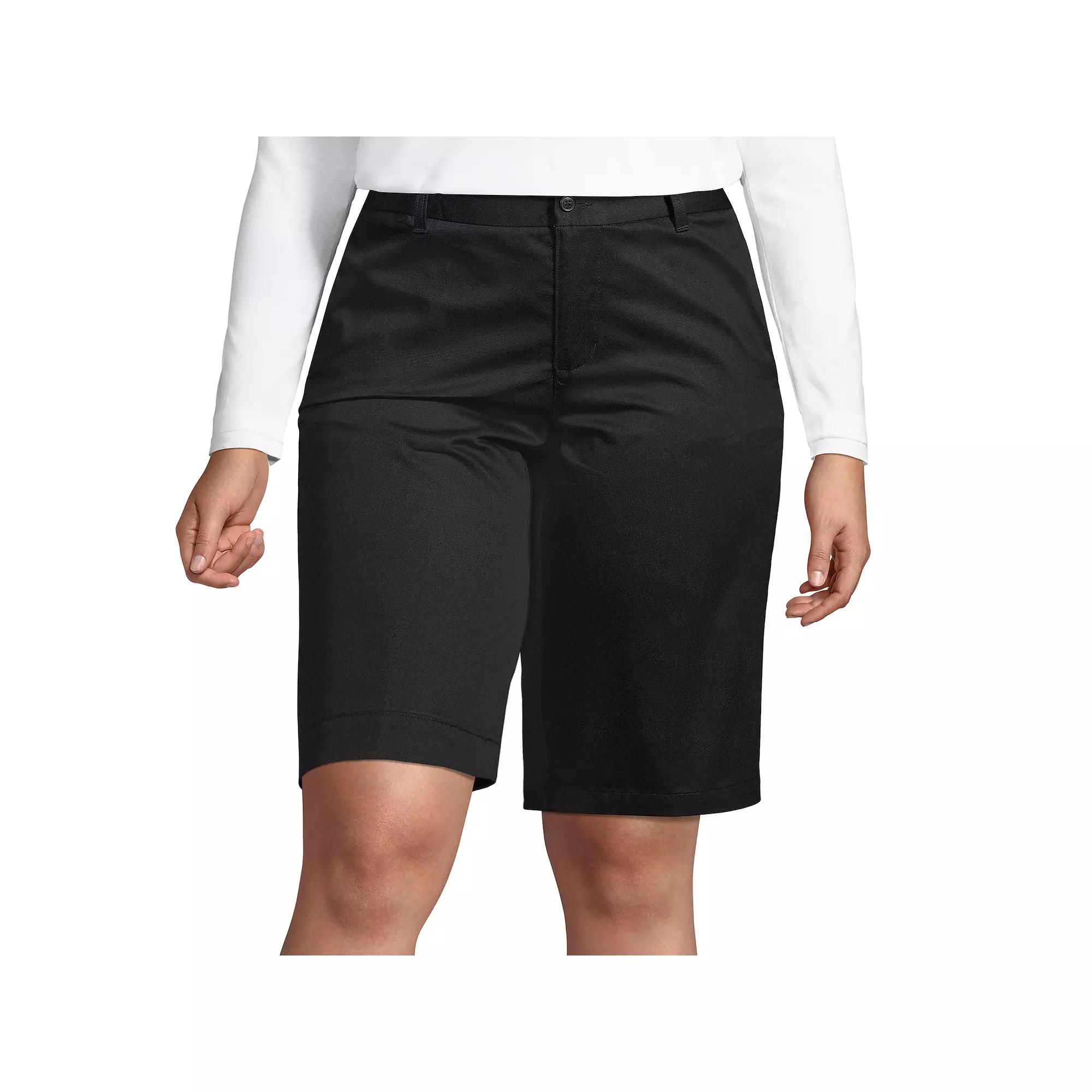 Women's Lands' End Front Blend Chino Shorts,  Product Image