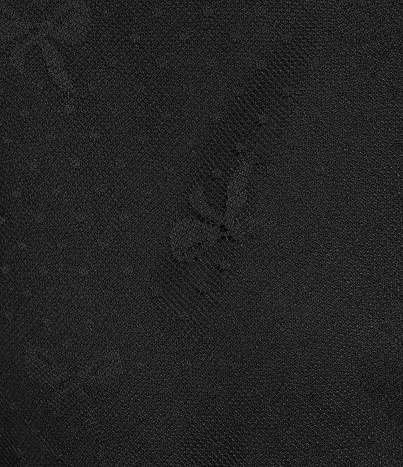 Evolutionary Mesh Bow Print Long Sleeve Top Product Image