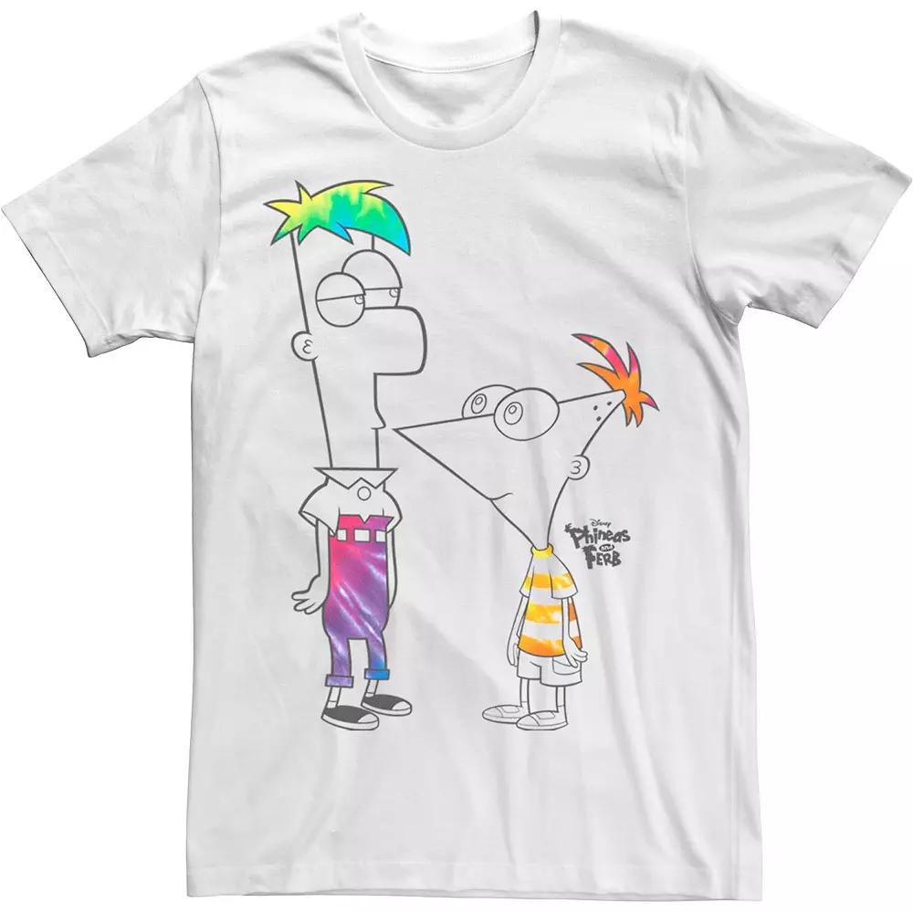 Disney's Phineas And Ferb Boys Of Tie Dye Men's Tee,  Product Image