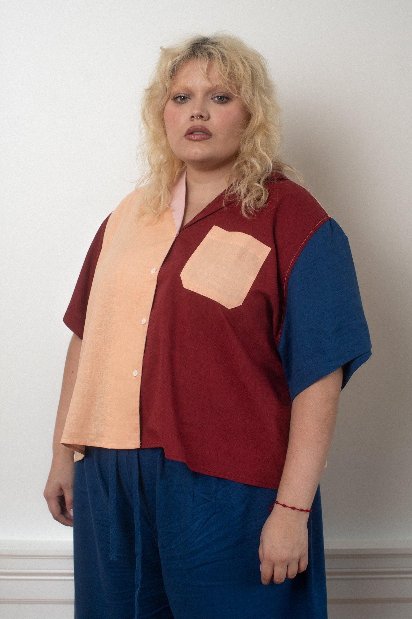 Long Lounge Set - Peach Block Product Image