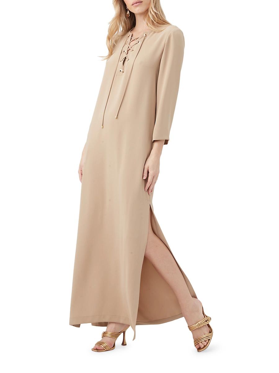 Womens Catamaran 2 Lace-Up Maxi Dress Product Image