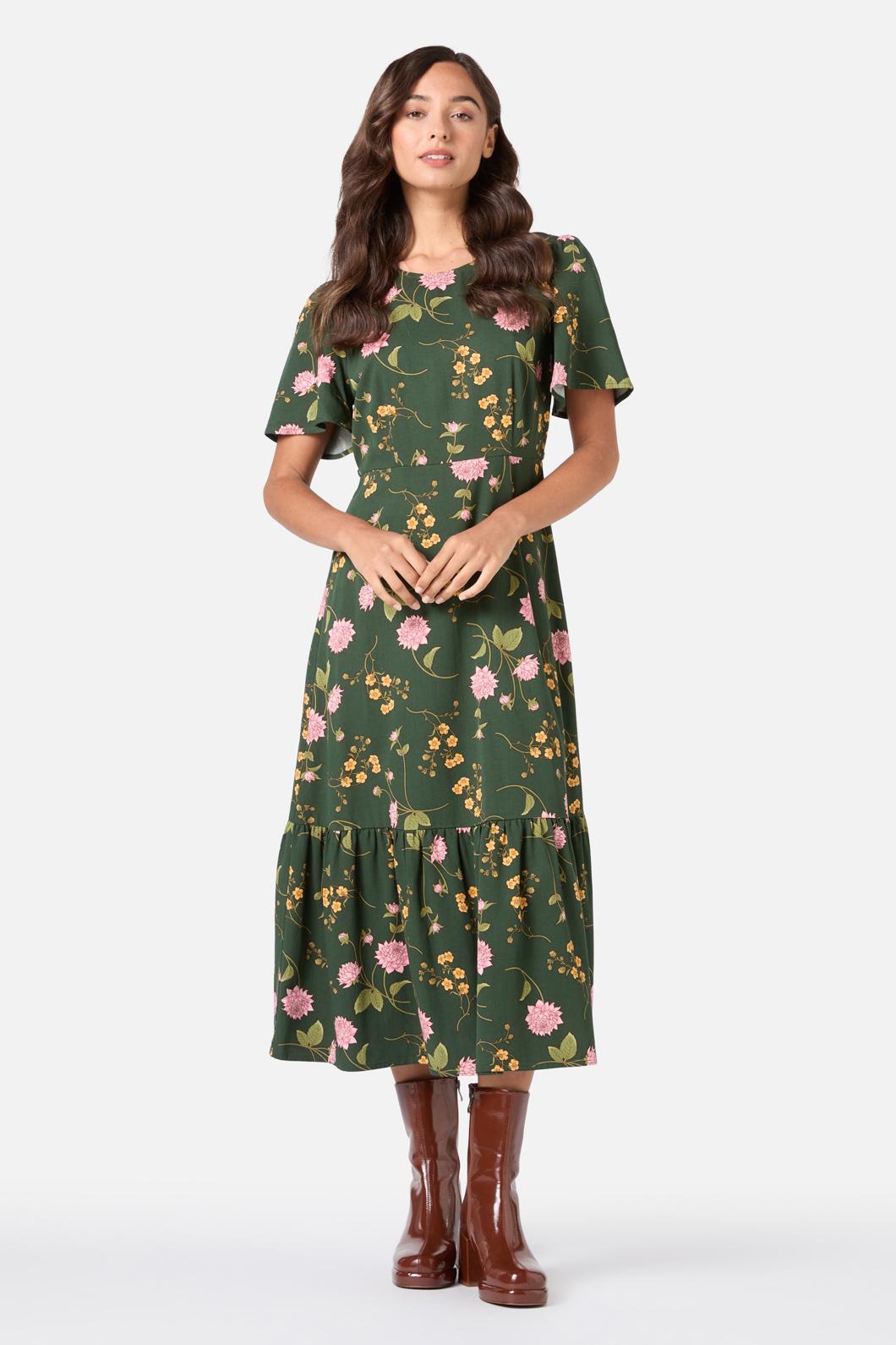 Esmerelda Floral Midi Dress Product Image