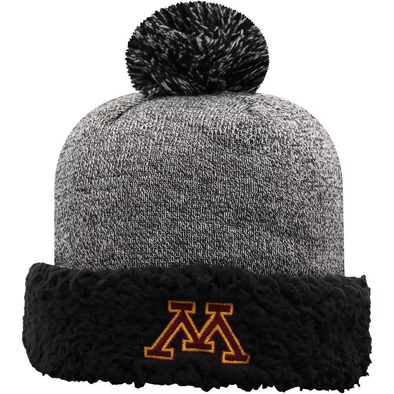 Womens Top of the World Minnesota Golden Gophers Snug Cuffed Knit Hat with Pom Product Image