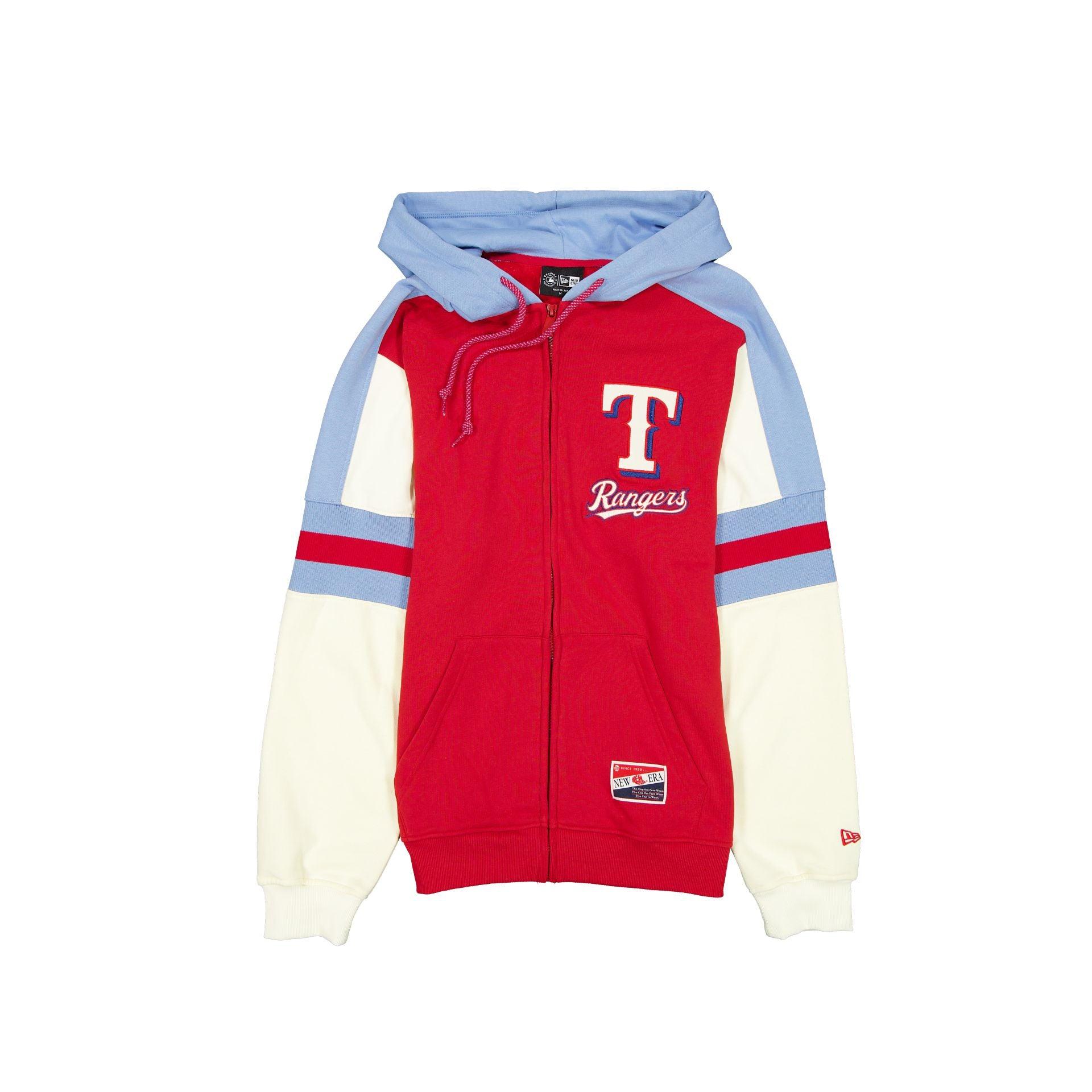 Texas Rangers Throwback Zipper Hoodie Male Product Image