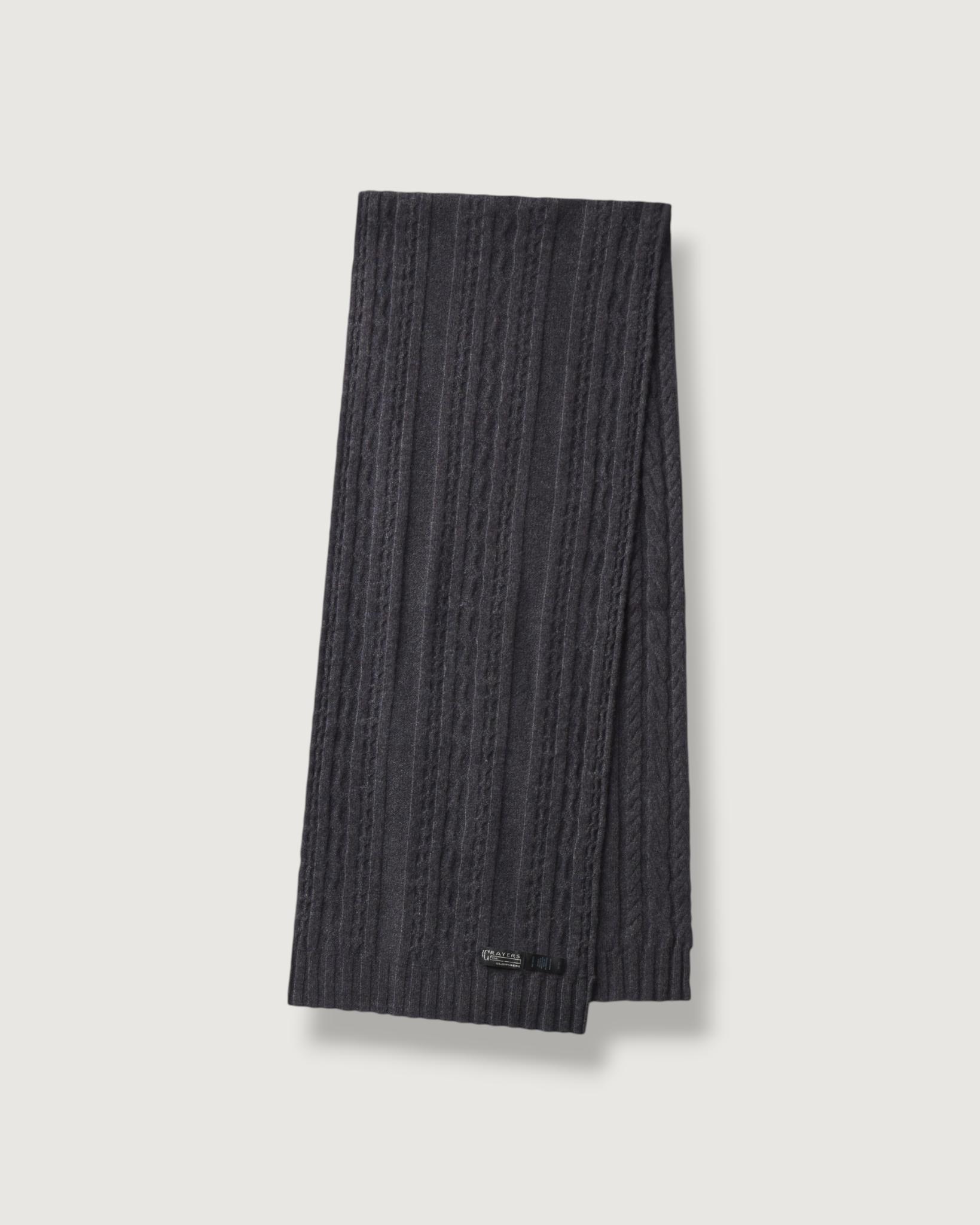 Yarmouth Cable Scarf - Charcoal Product Image