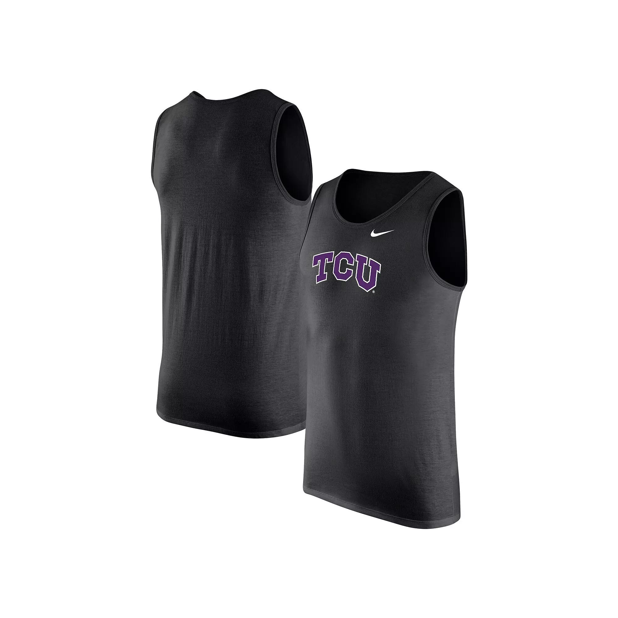 Men's Nike Black TCU Horned Frogs Tank Top,  Product Image