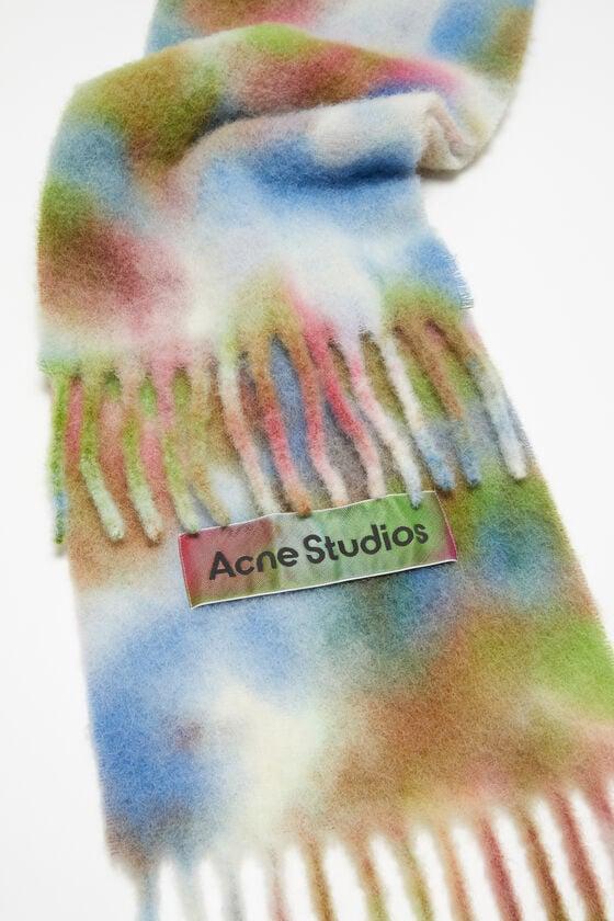 Tie-dye alpaca wool scarf Product Image