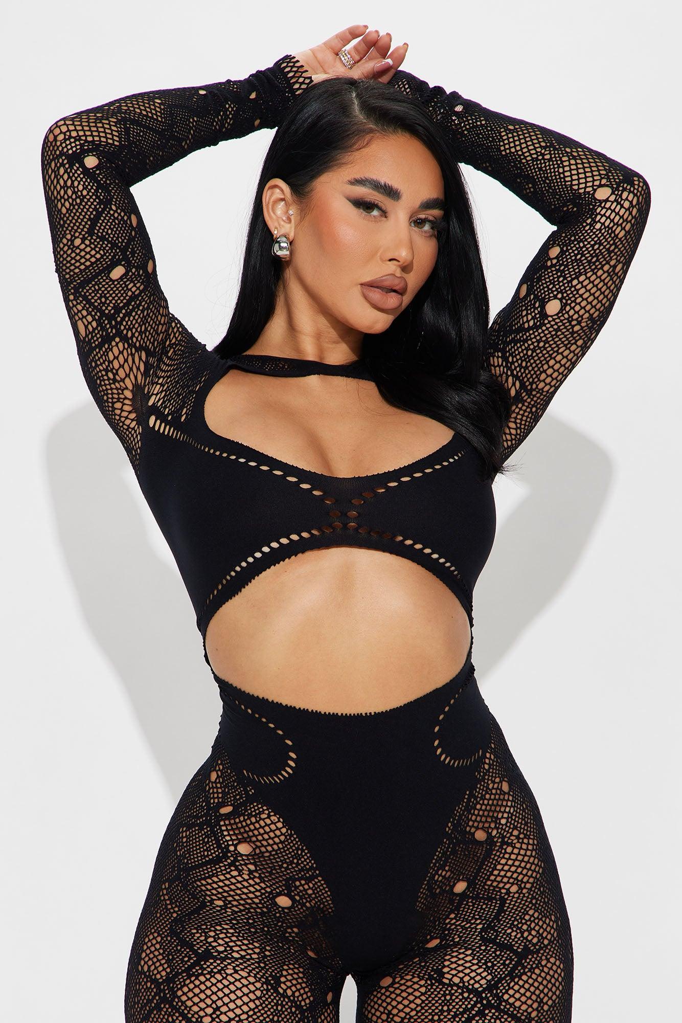 Weekend Outing Seamless Jumpsuit - Black Product Image