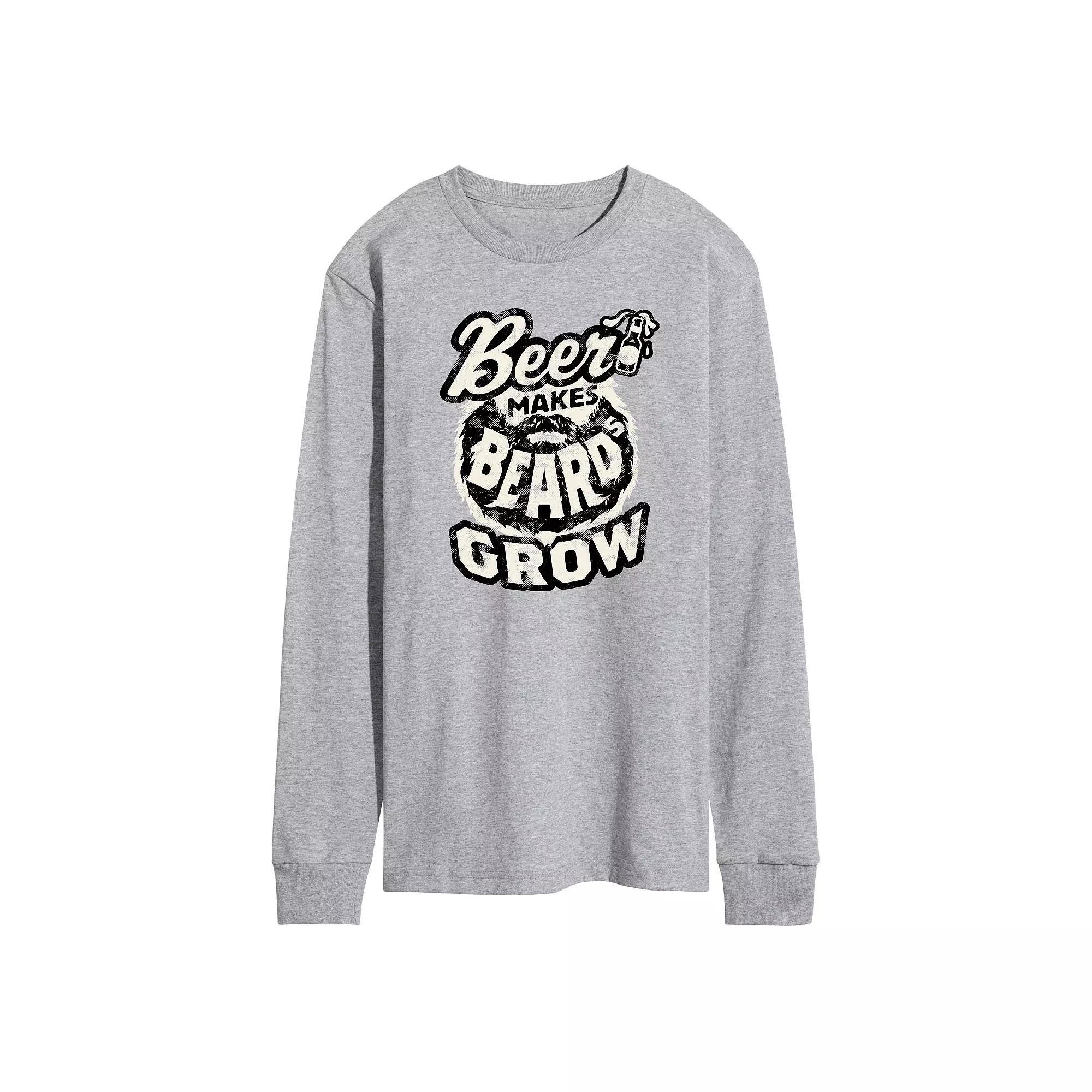 Men's Beer Makes Beards Grow Tee,  Product Image