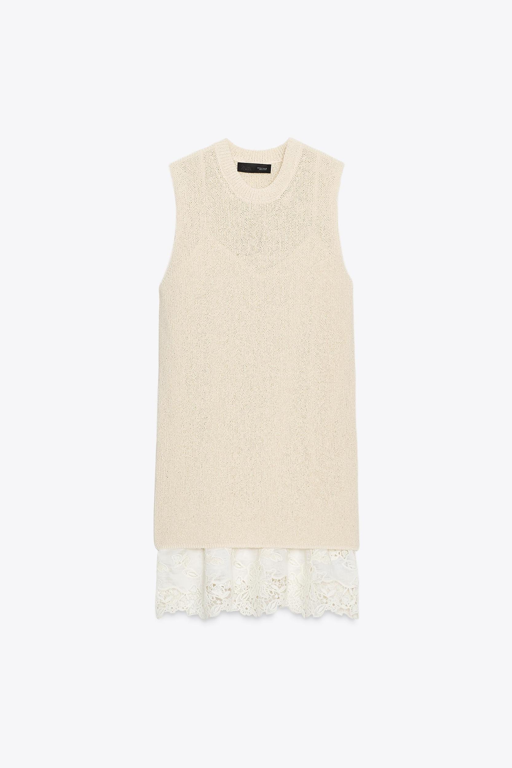 COMBINATION KNIT DRESS Product Image