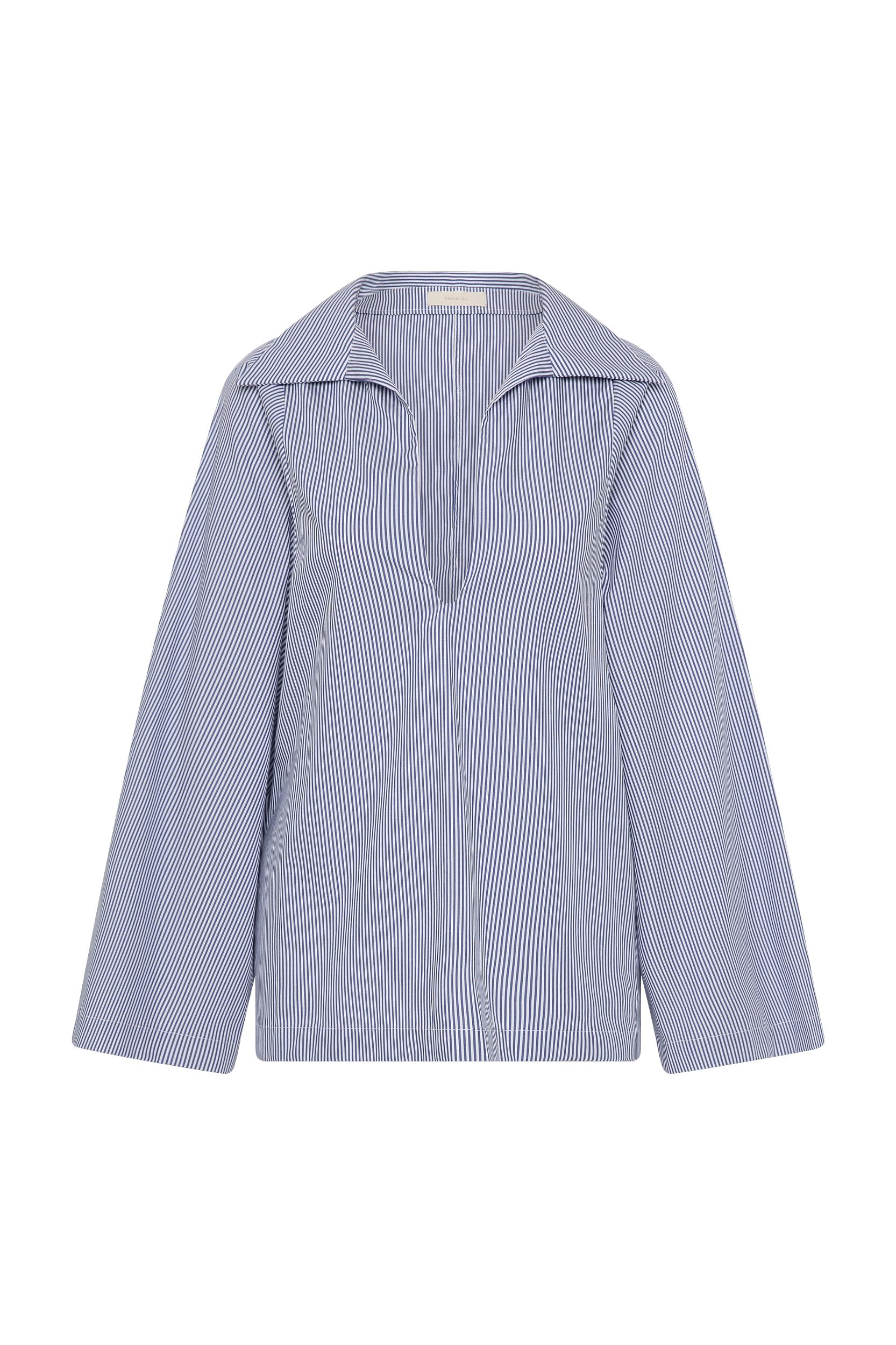 Gaia Top Helle Stripe Vintage Navy - Final Sale Product Image