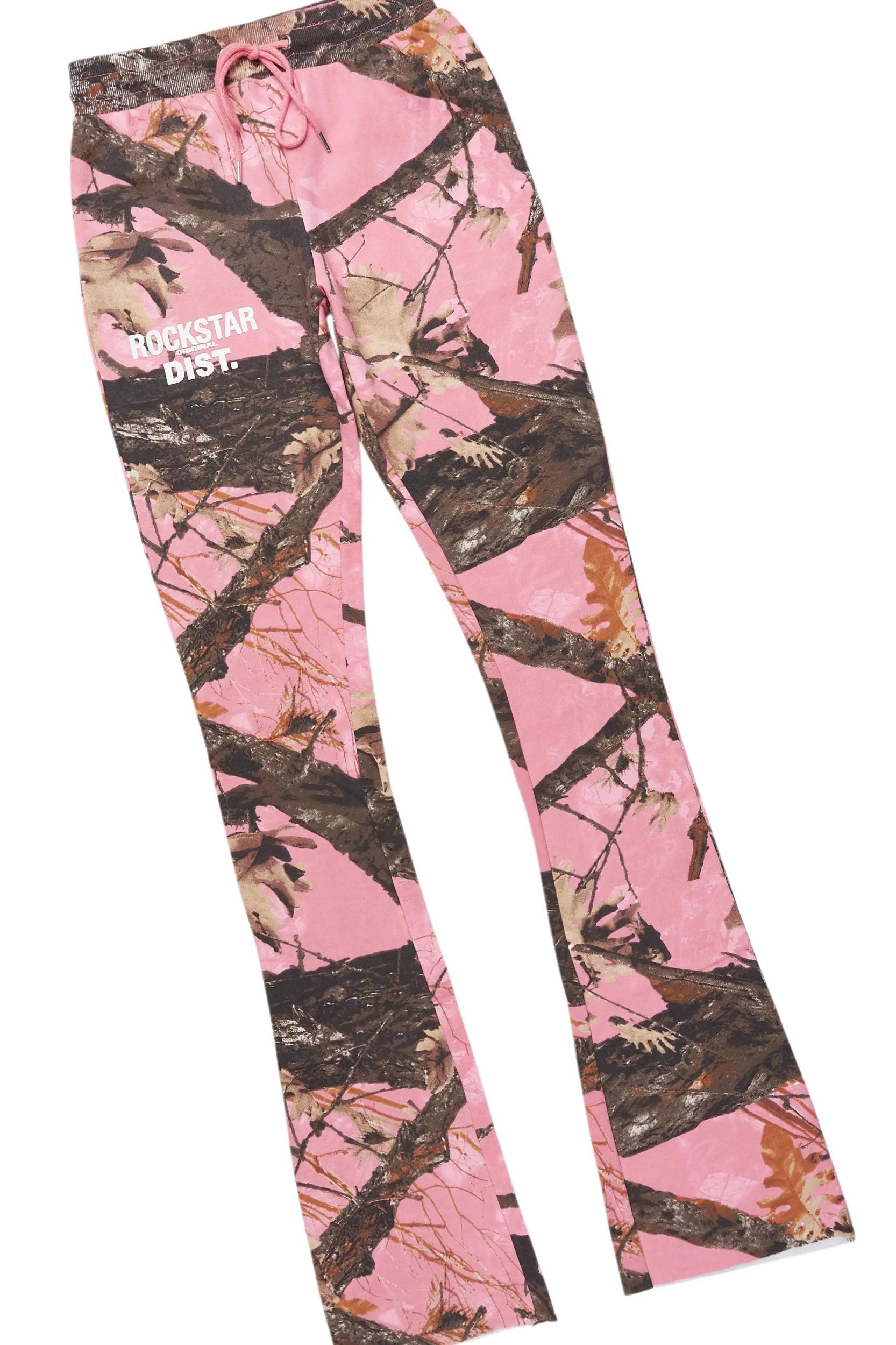 Tabby Pink Graphic Stacked Flare Track Set Male Product Image