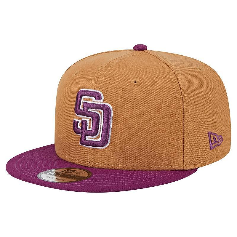 Men's New Era Brown/Purple San Diego Padres Color Pack Two-Tone 9FIFTY Snapback Hat Product Image