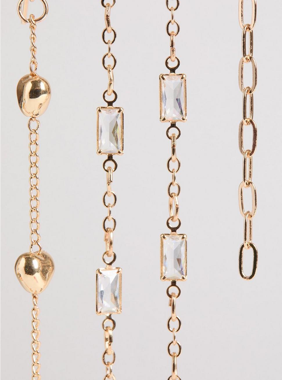 Stone Heart Liner Earring Set Product Image