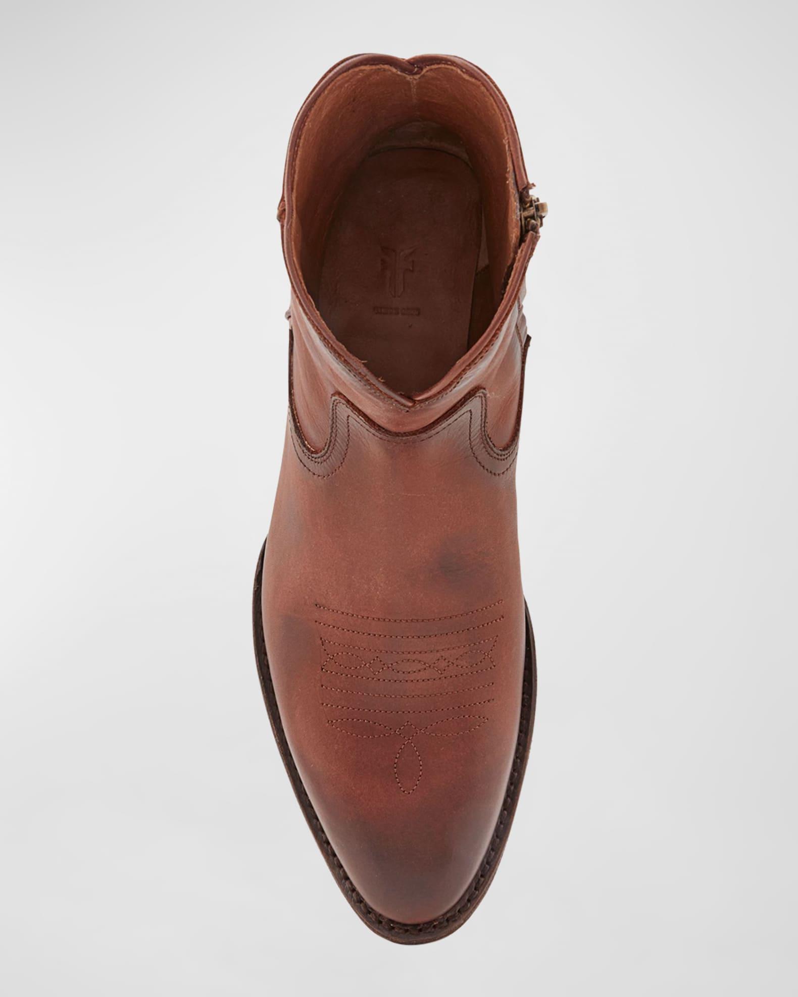 Men's Austin Side-Zip Leather Boots Product Image