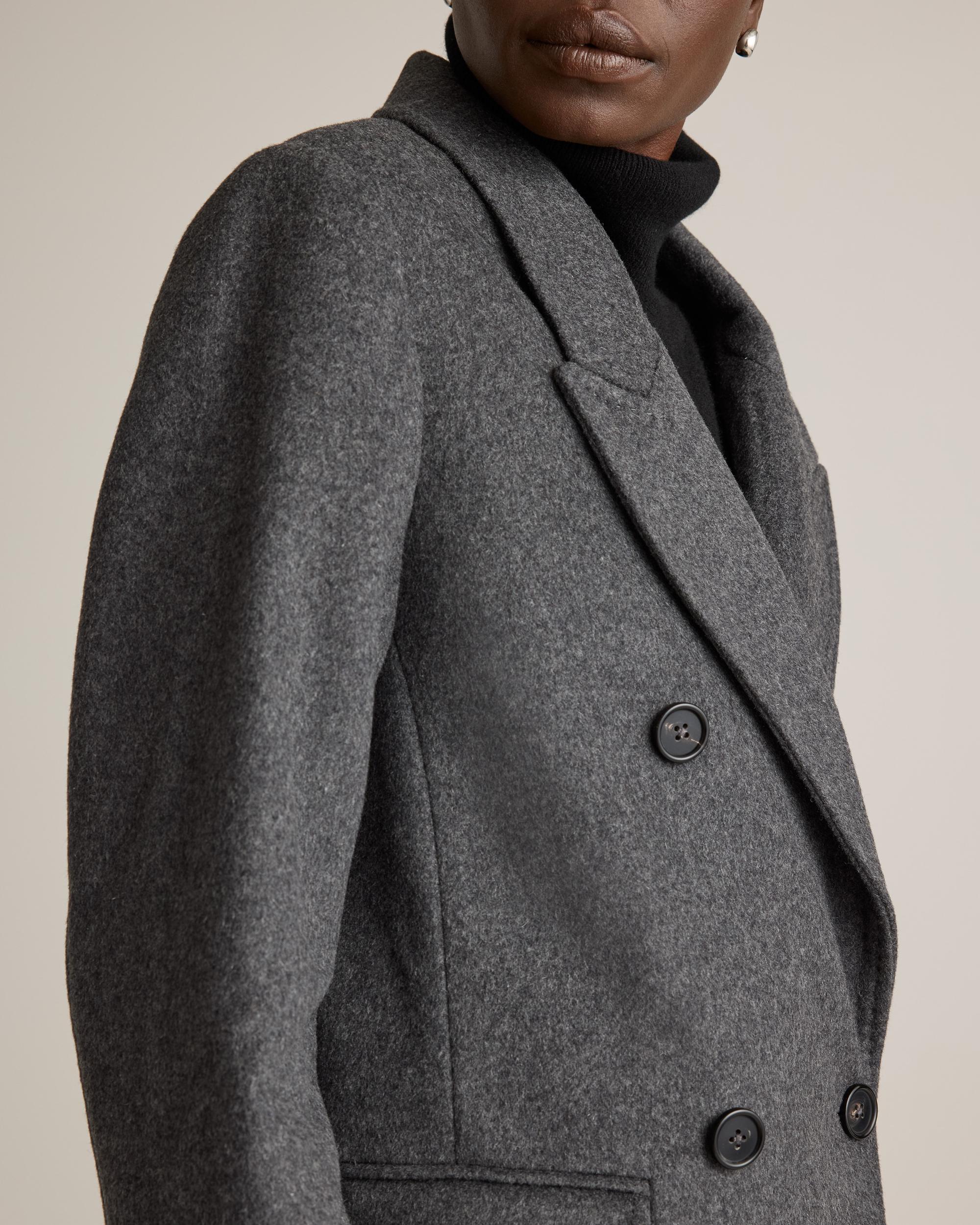 Quince | Women's Italian Wool Double-Breasted Coat Wool/Nylon Product Image