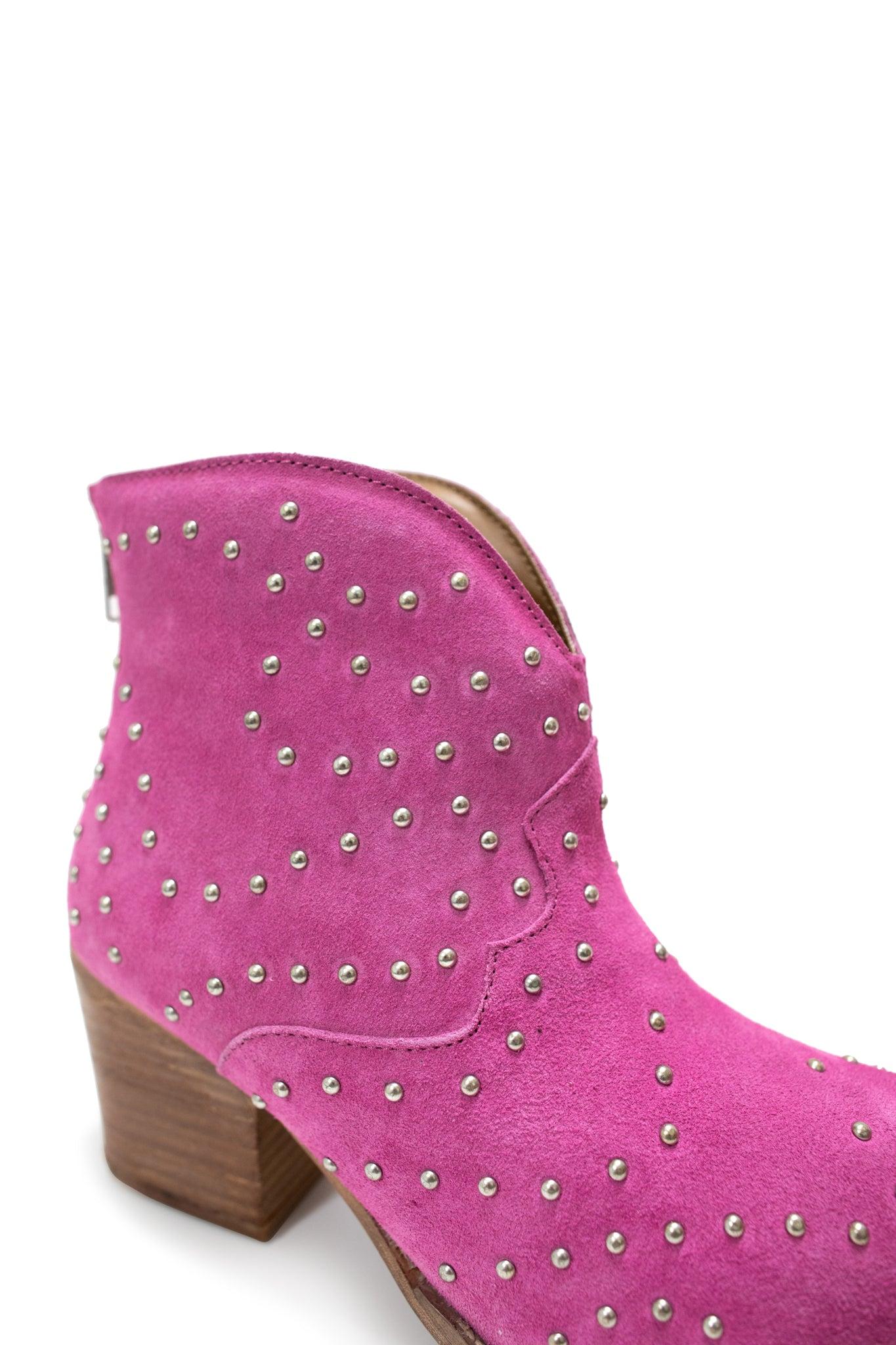 Twilight Studded Heeled Ankle Boot in Denim (Online Exclusive) Product Image