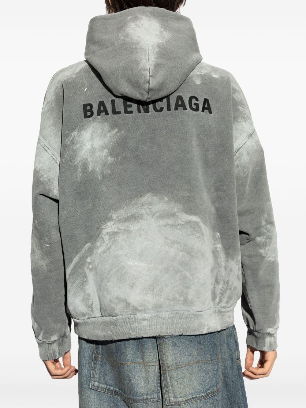 stain-effect hoodie Product Image