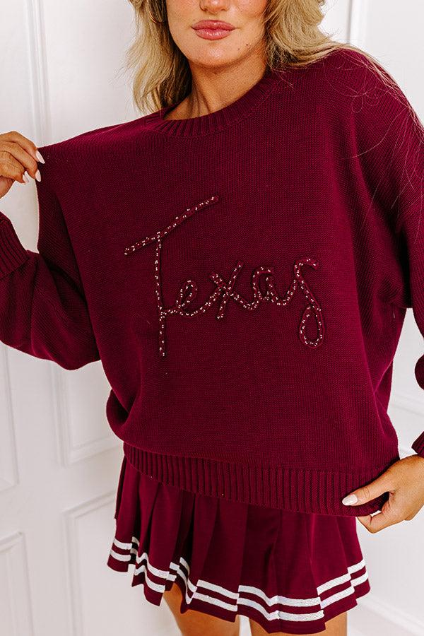 Texas Embellished Knit Sweater Product Image