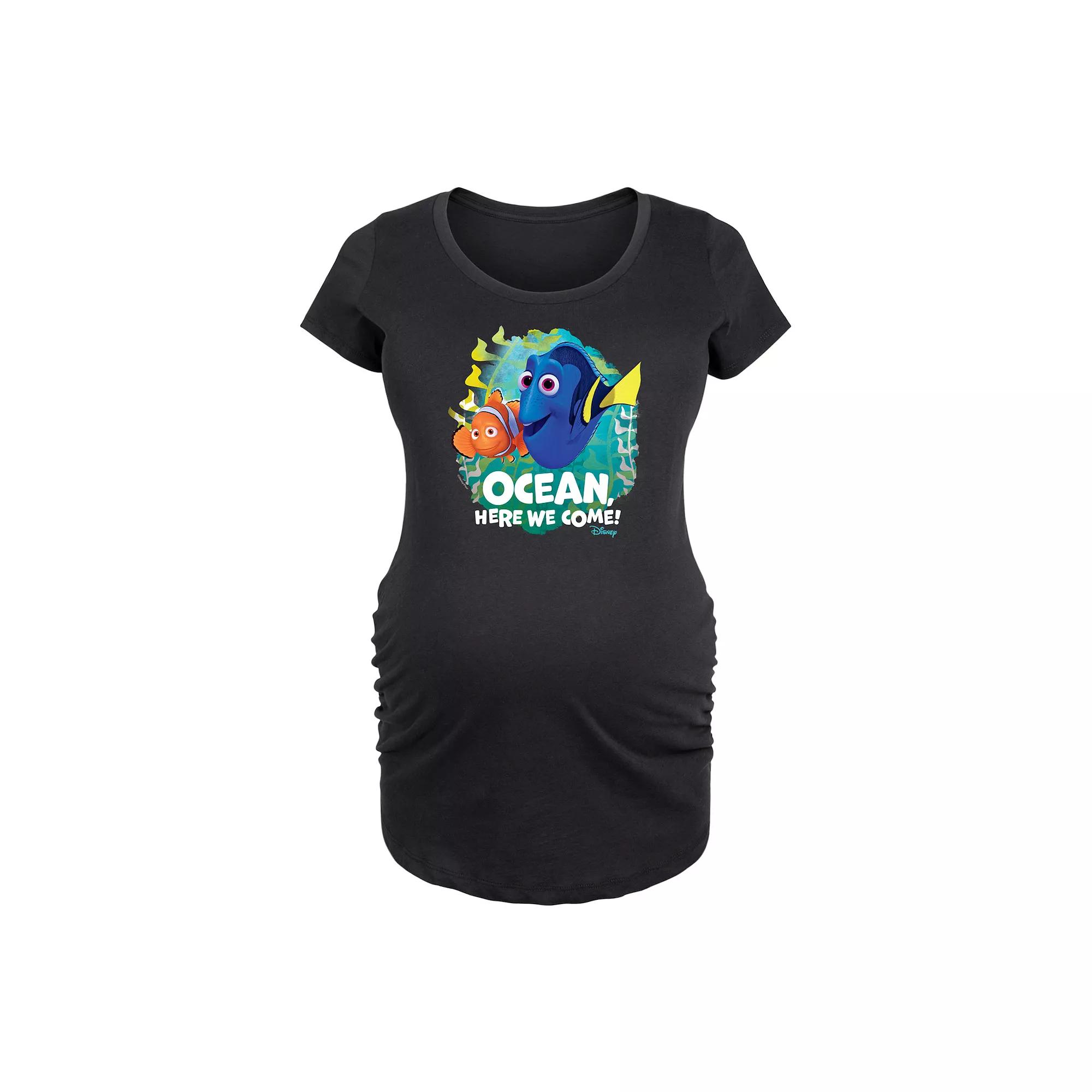 Disney / Pixar's Finding Nemo Maternity Ocean Here We Come Graphic Tee, Women's,  Product Image