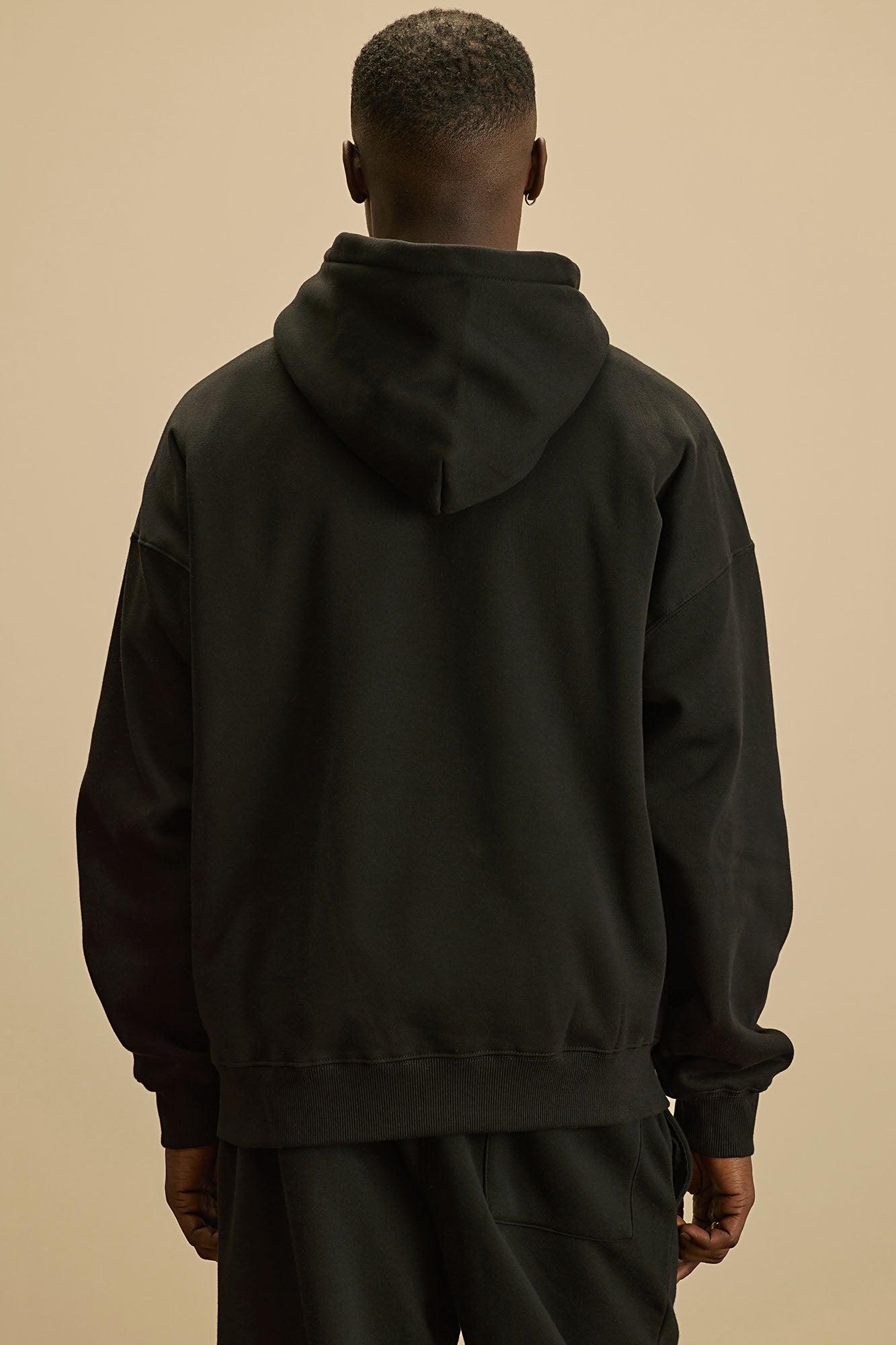 Tyson Oversized Heavyweight Hoodie - Black Product Image
