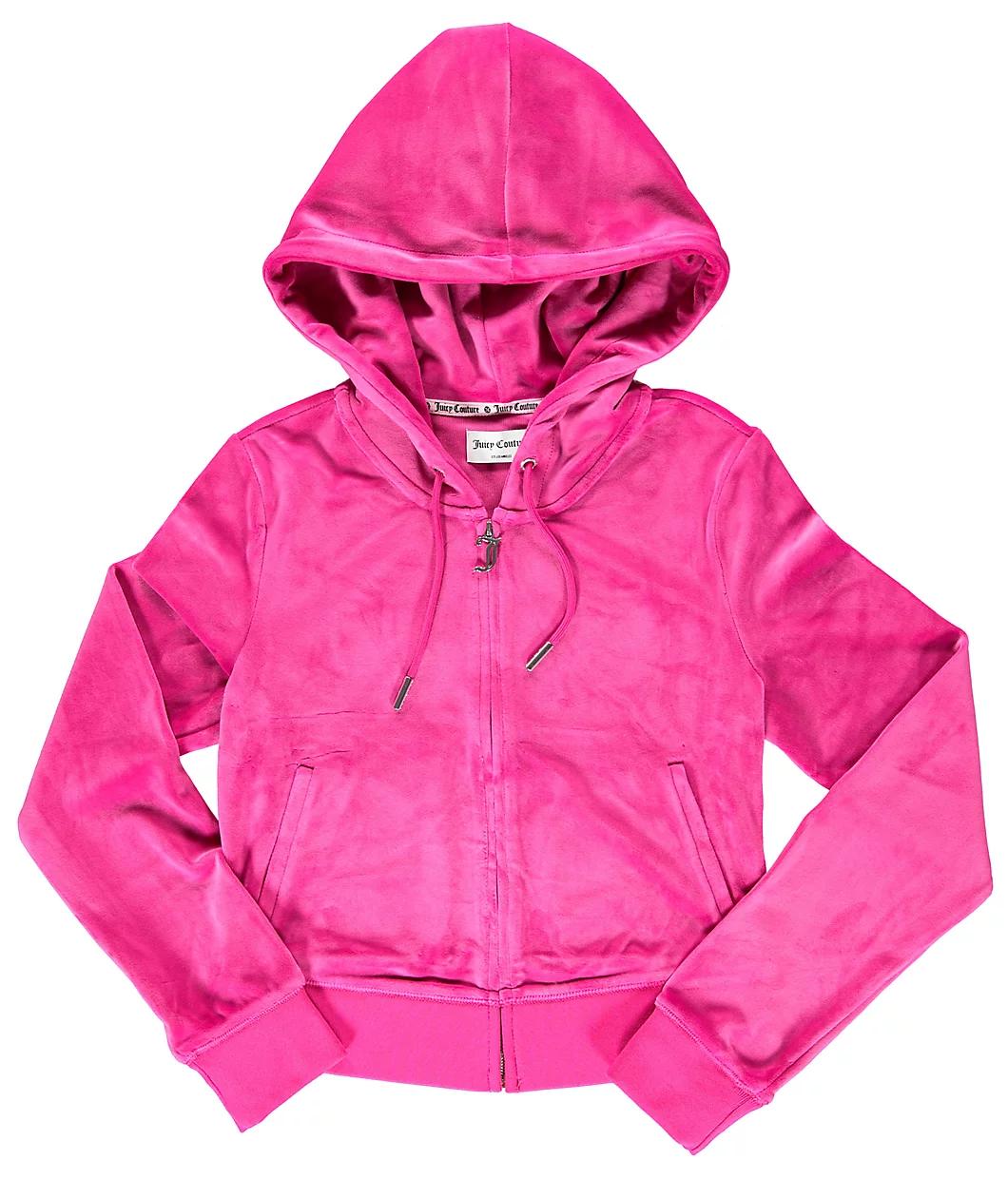 Juicy Couture OG Big Bling Free Love Velour Zip Hoodie Product Image