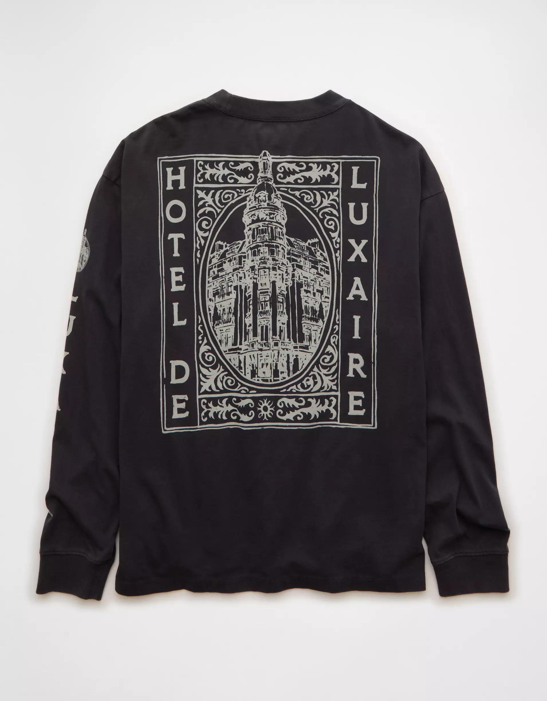 AE Boxy Long Sleeve Graphic T-Shirt Product Image