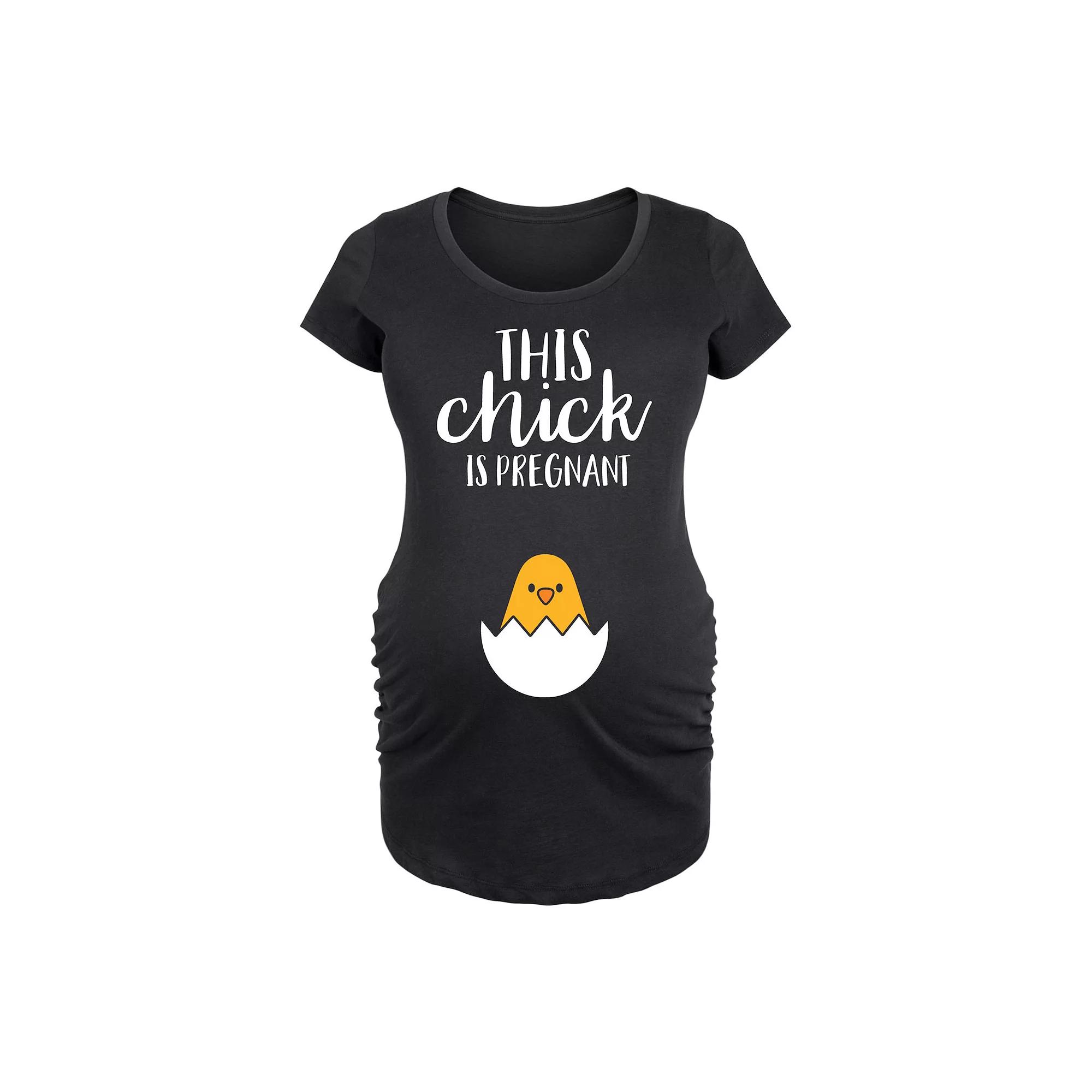 Maternity This Chick Is Pregnant Graphic Tee, Women's,  Product Image