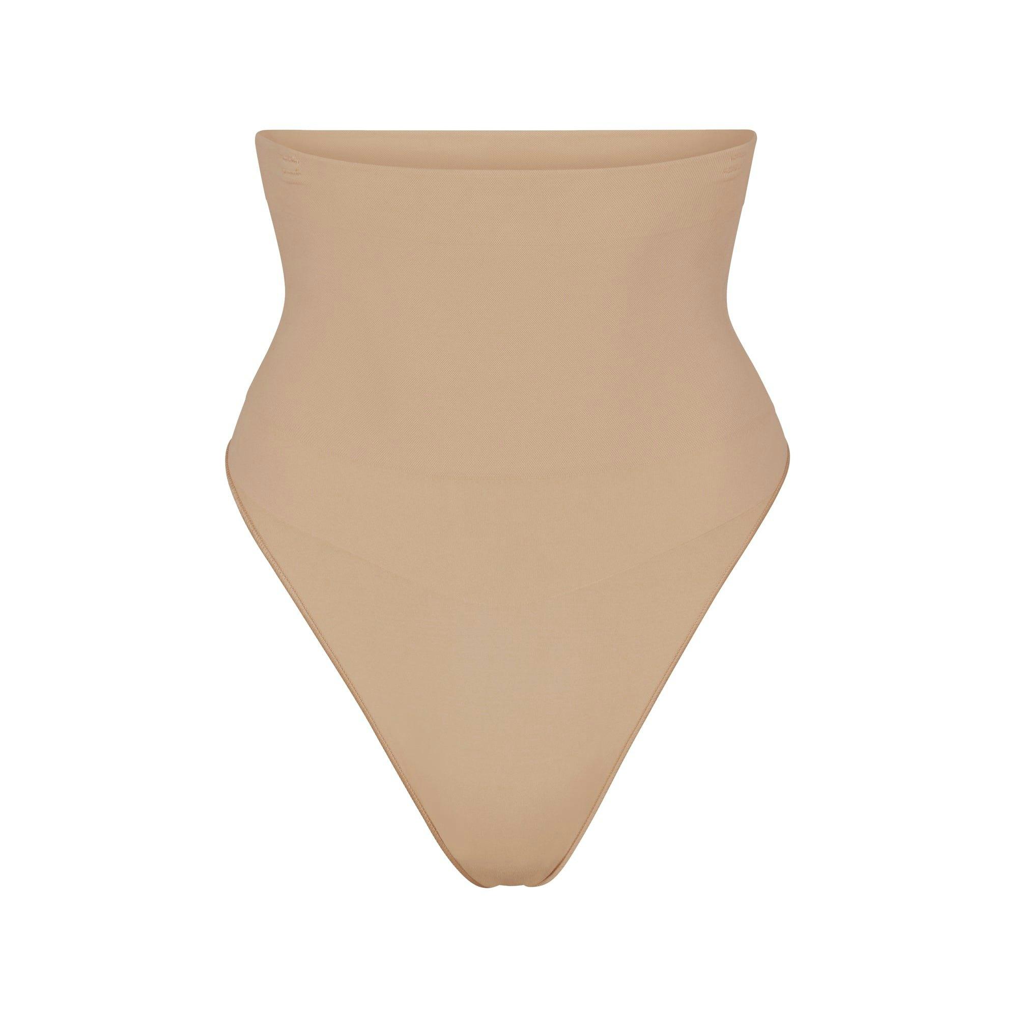 CORE CONTROL HIGH-WAISTED THONG | CLAY Product Image