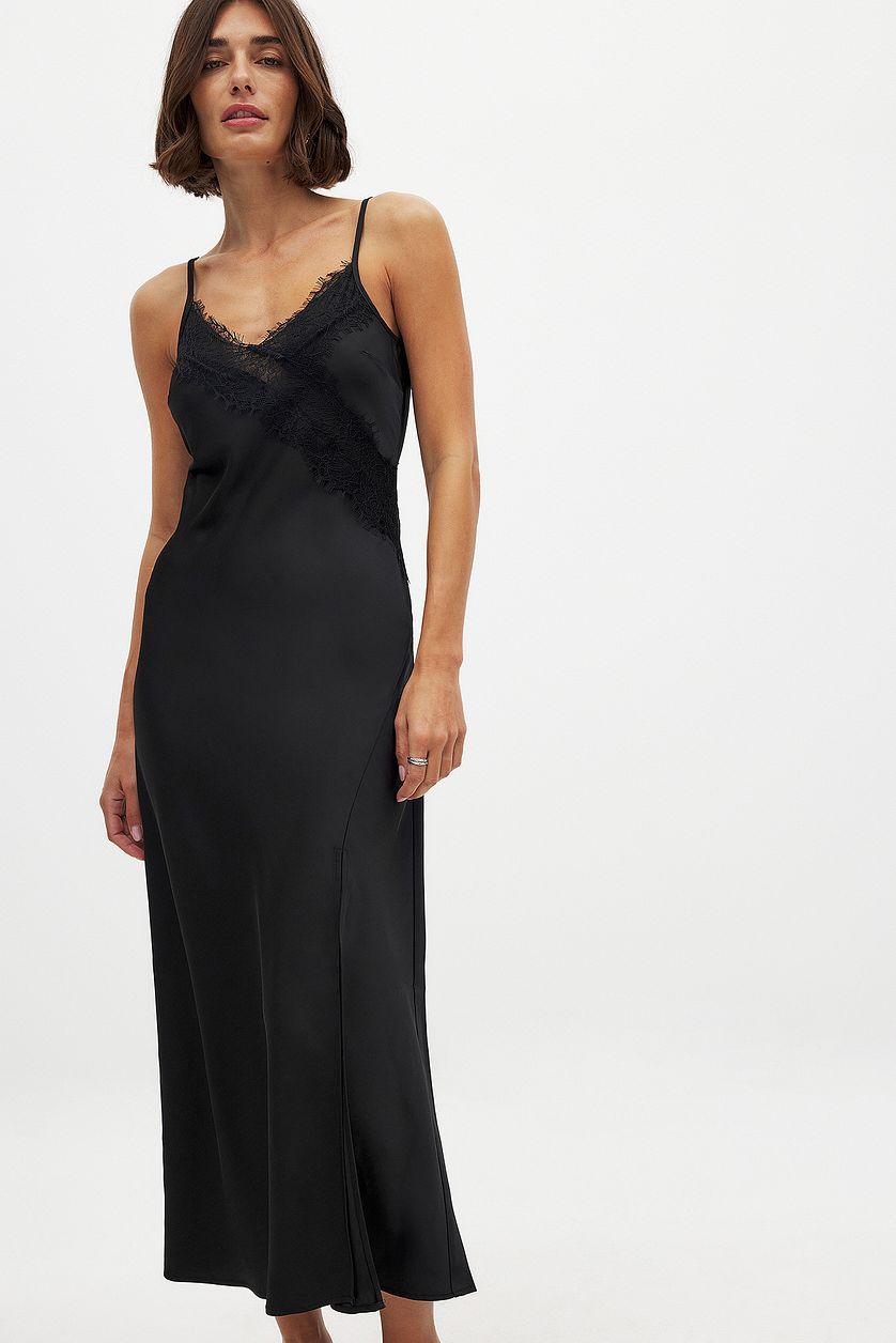 Large Lace Insert Maxi Dress Product Image