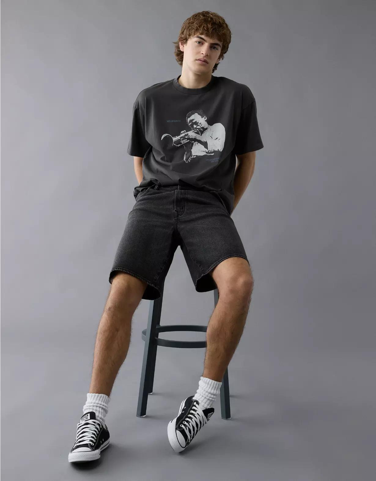 AE Boxy John Coltrane Graphic T-Shirt Product Image