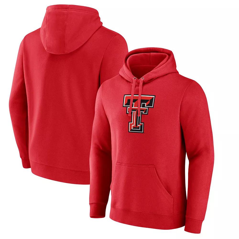 Men's Fanatics Red Texas Tech Red Raiders Fleece Pullover Hoodie,  Product Image