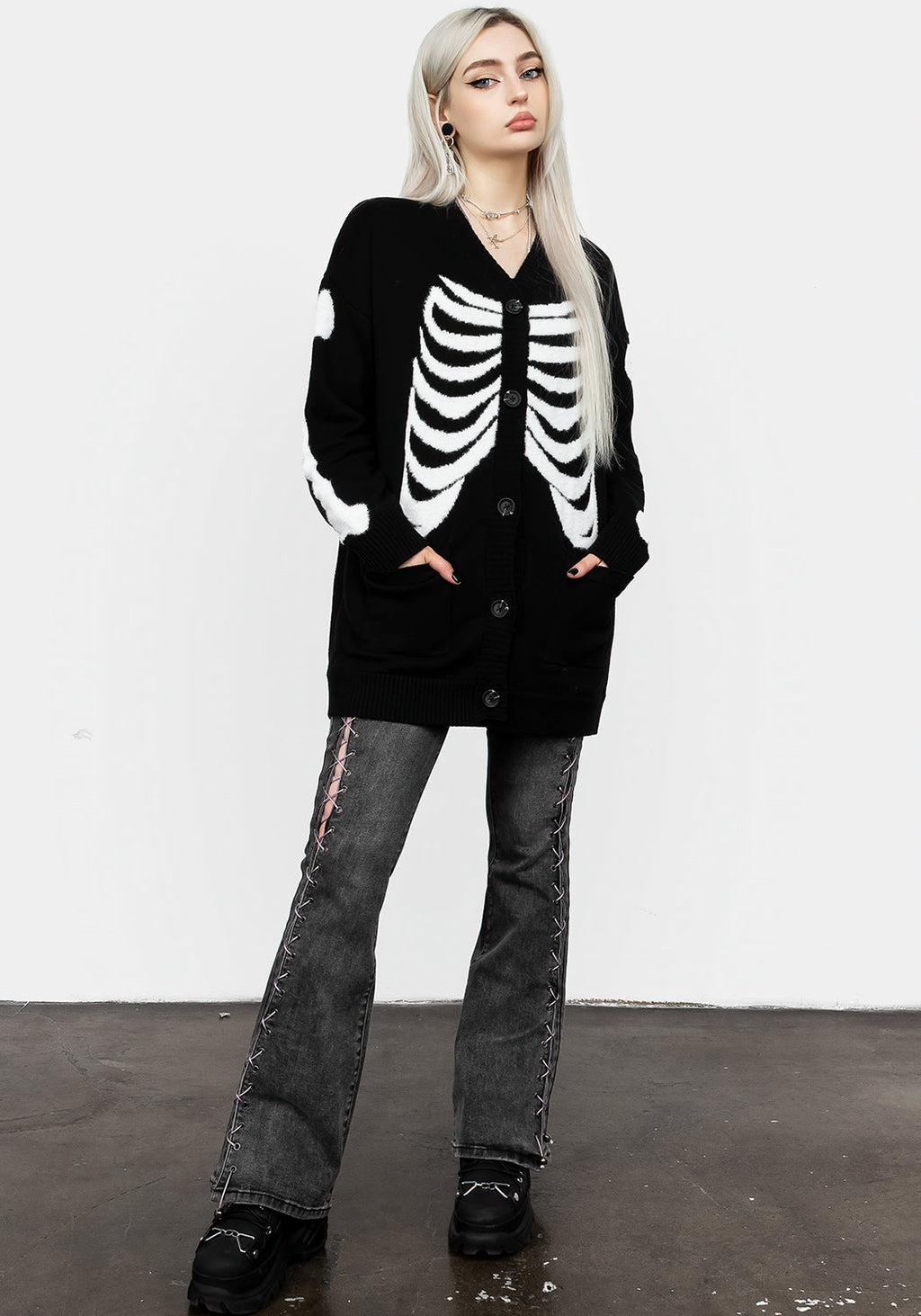 Skeletus Oversized Cardigan Product Image