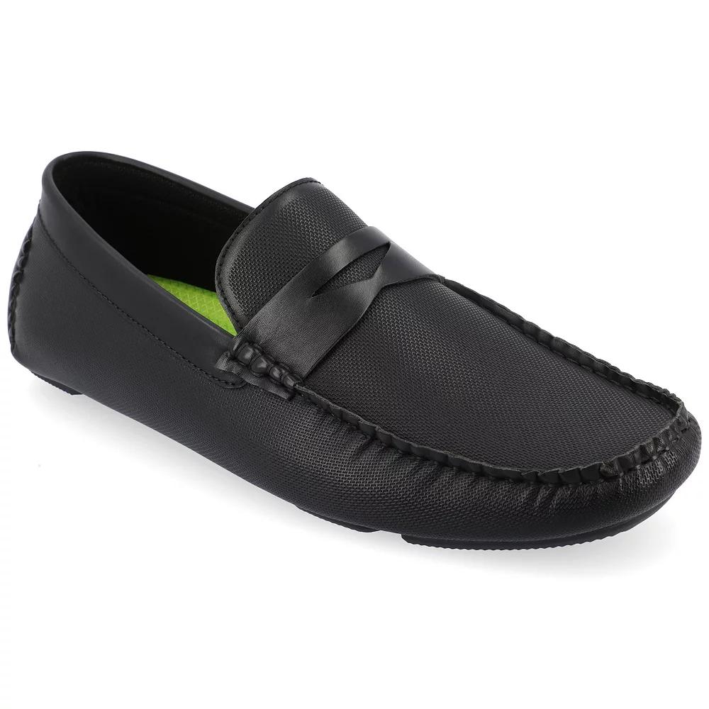 VANCE Isaiah Men's Tru Comfort Foam Driving Loafers, Size: 11.5, Black Product Image