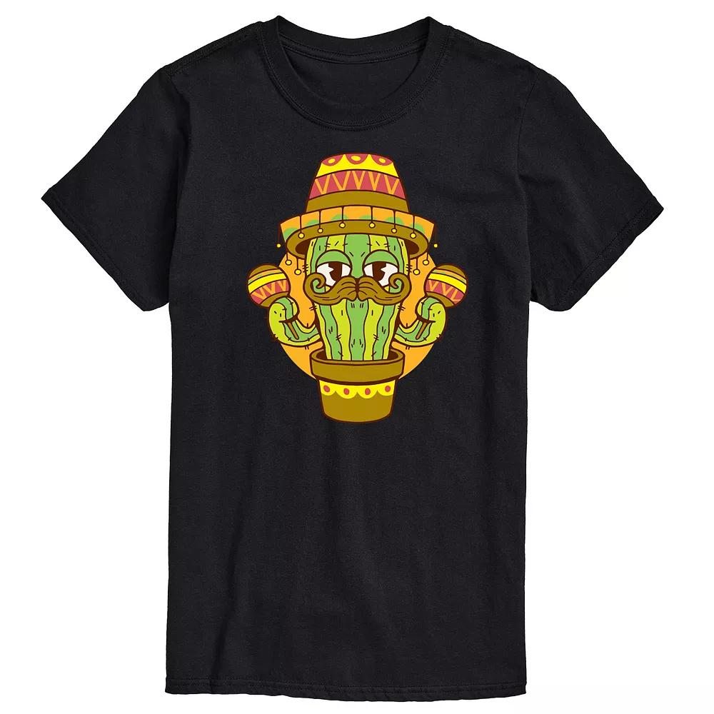 Men's Cactus Sombrero Graphic Tee,  Product Image