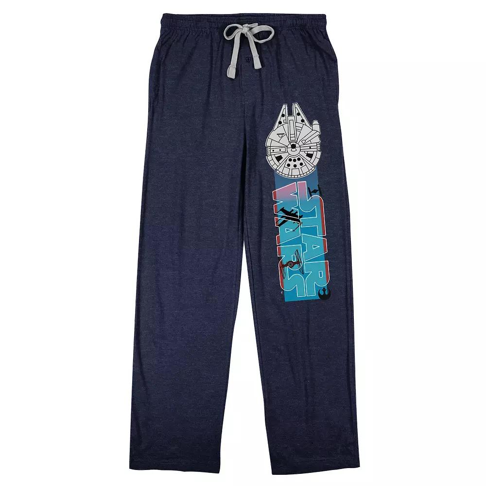 Men's Star Wars Millennium Falcon Pajama Pants, Size: XXL, Blue Product Image