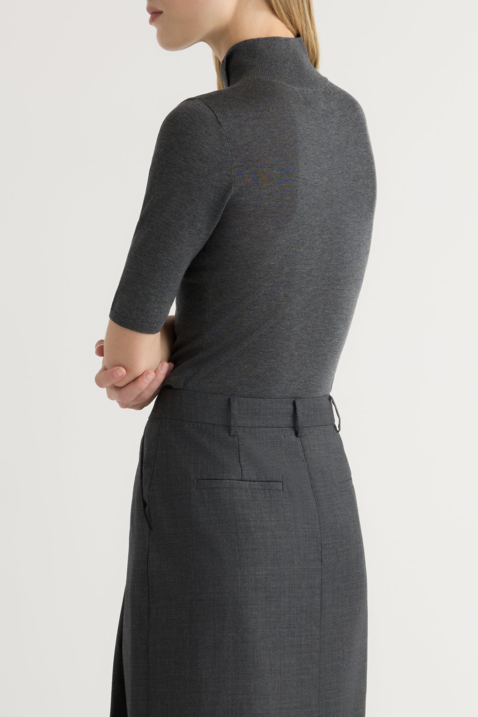 Georgina Wool-Blend Suiting Skirt Product Image