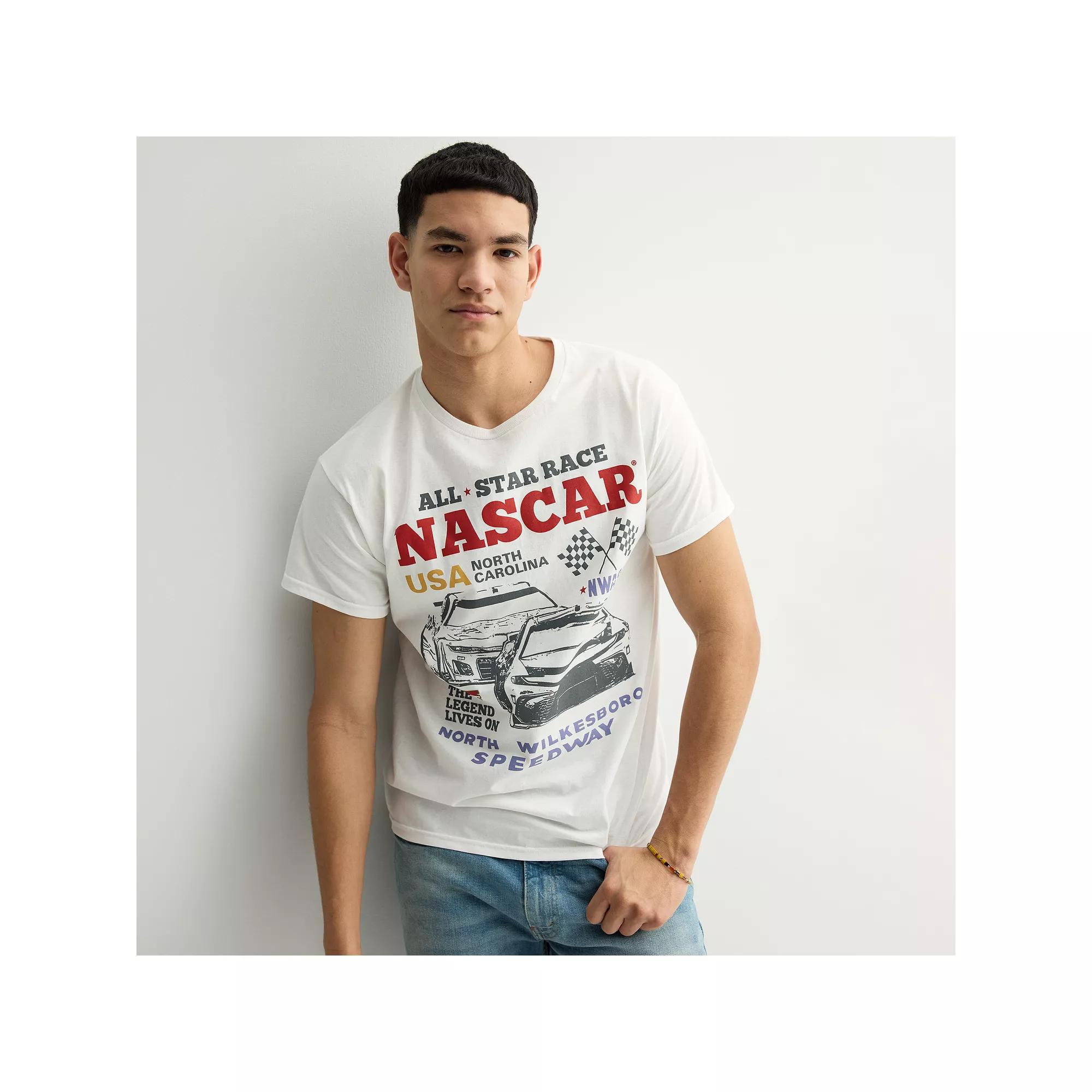 Men's Trio Racer Graphic Tee, Size: Large, White Product Image
