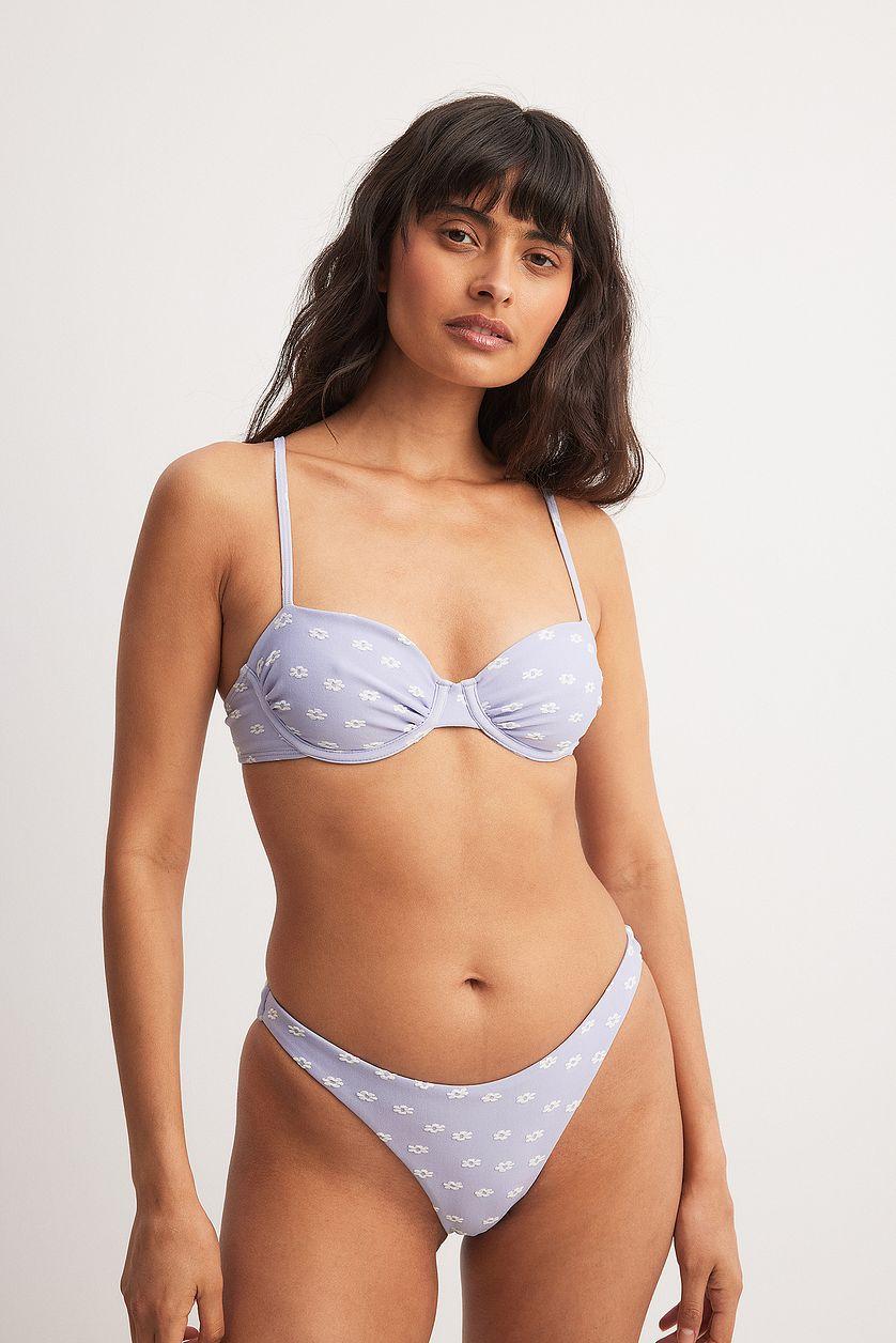 Flower Detail Bikini Bra Product Image